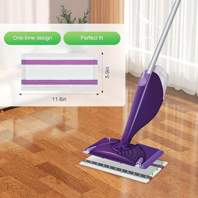 84 Pack for Swiffer Wet Jet Pads Compatible with Swiffer Power Mop, for Swiffer Wet Pads Refill, for Floor Cleaning, Unscented