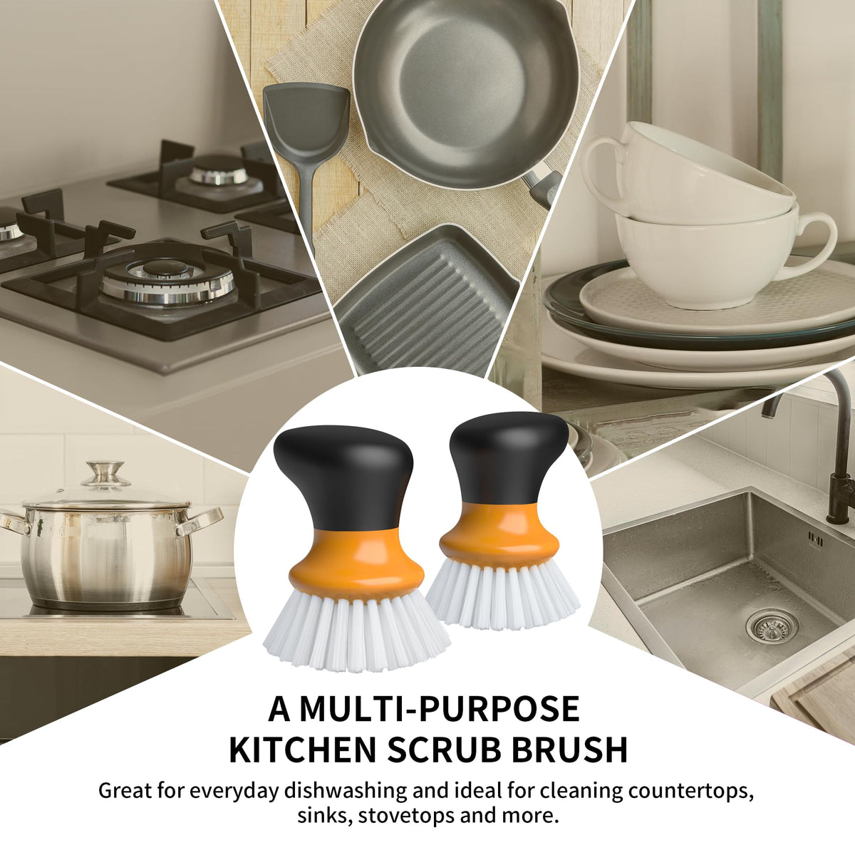 Dish Scrub Brush (2 Count)