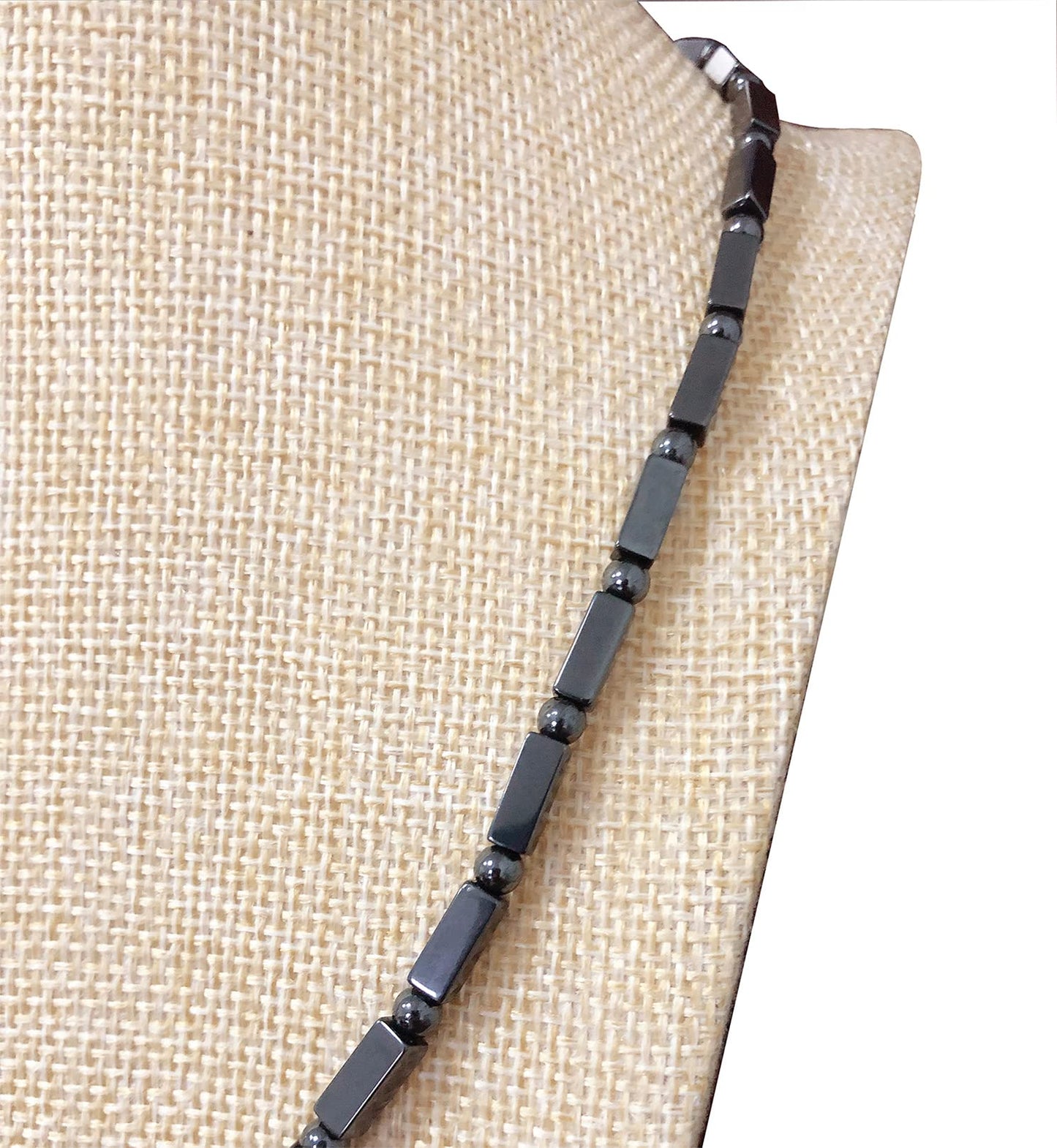 Hematite Magnetic Therapy Necklace, Natural Healing Stone Protection Stone Jewelr Unisex
