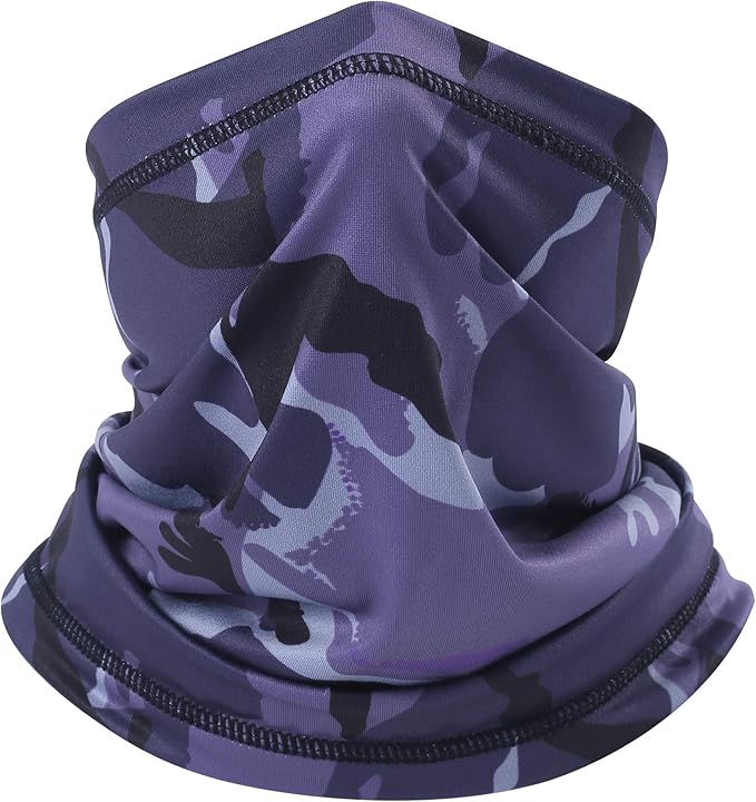 UV Protection Cooling Neck Gaiter Face Mask Scarf for Men - Windproof Neck Cover Bandana Neck Warmer Mask