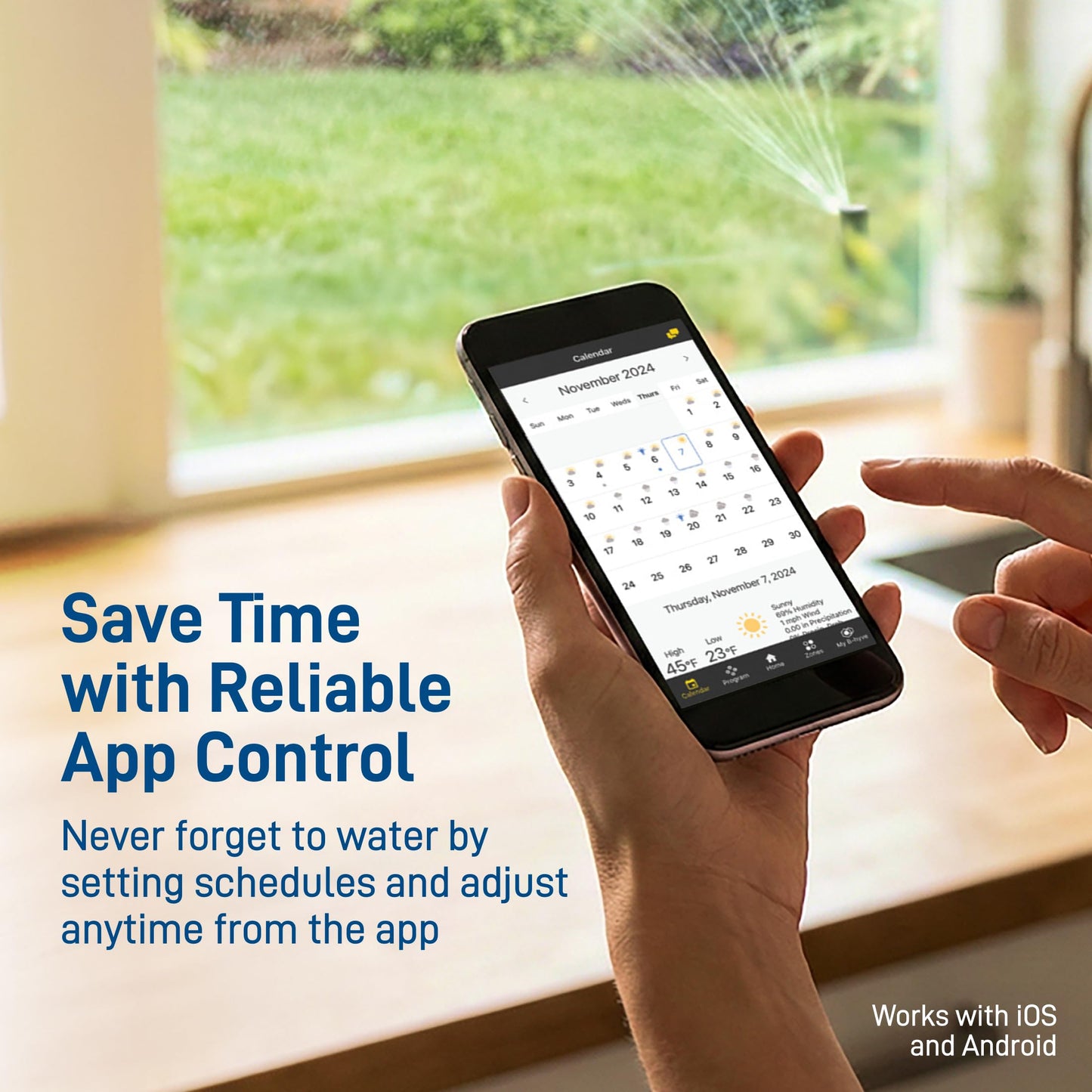 Orbit B-hyve XD 4-Port Smart Hose Watering Timer - App Controlled - Smart WeatherSense - Bluetooth Sprinkler Timer with Remote Control - Multi Outlet Yard Irrigation System - 24634