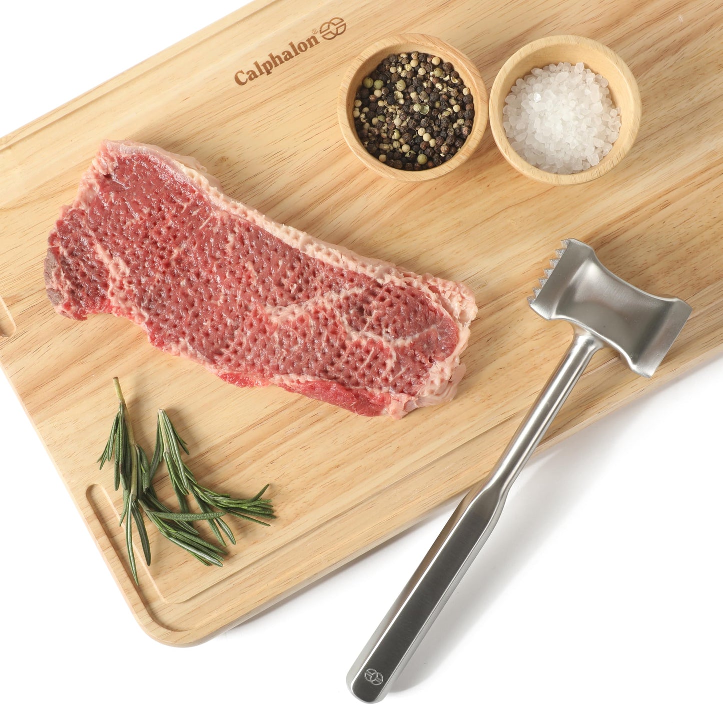 Calphalon Prime Stainless Steel Kitchen Multi-Sided Meat Tenderizer