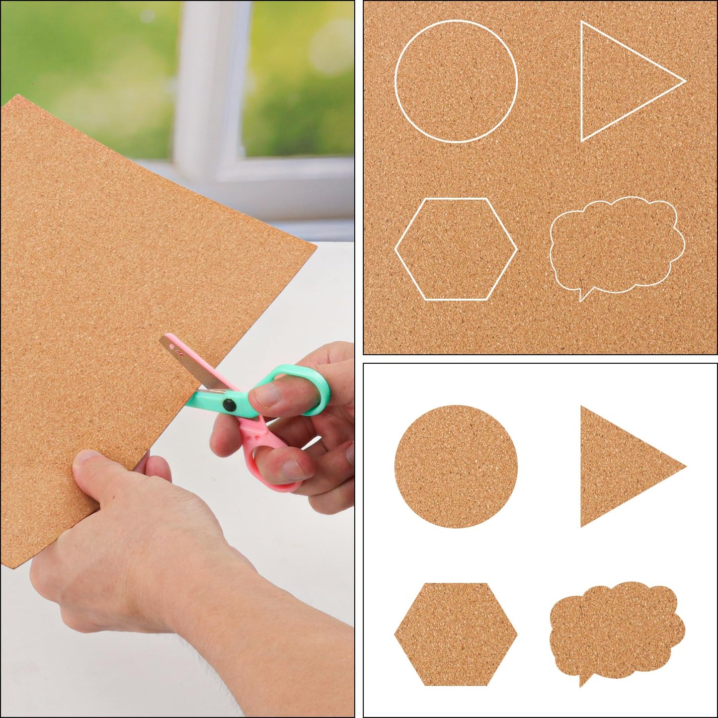 Yiksonyo 26 FT Length Self Adhesive Cork Roll, 17.3 Inch Width Self-Adhesive Cork Board Roll for Crafts, Home, and Office Decor, Easy to Use and Durable