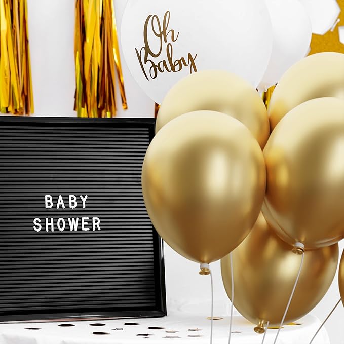 Mr. Pen- Metallic Balloons, 12 Inch, 54 Pack, Metallic Gold Balloons