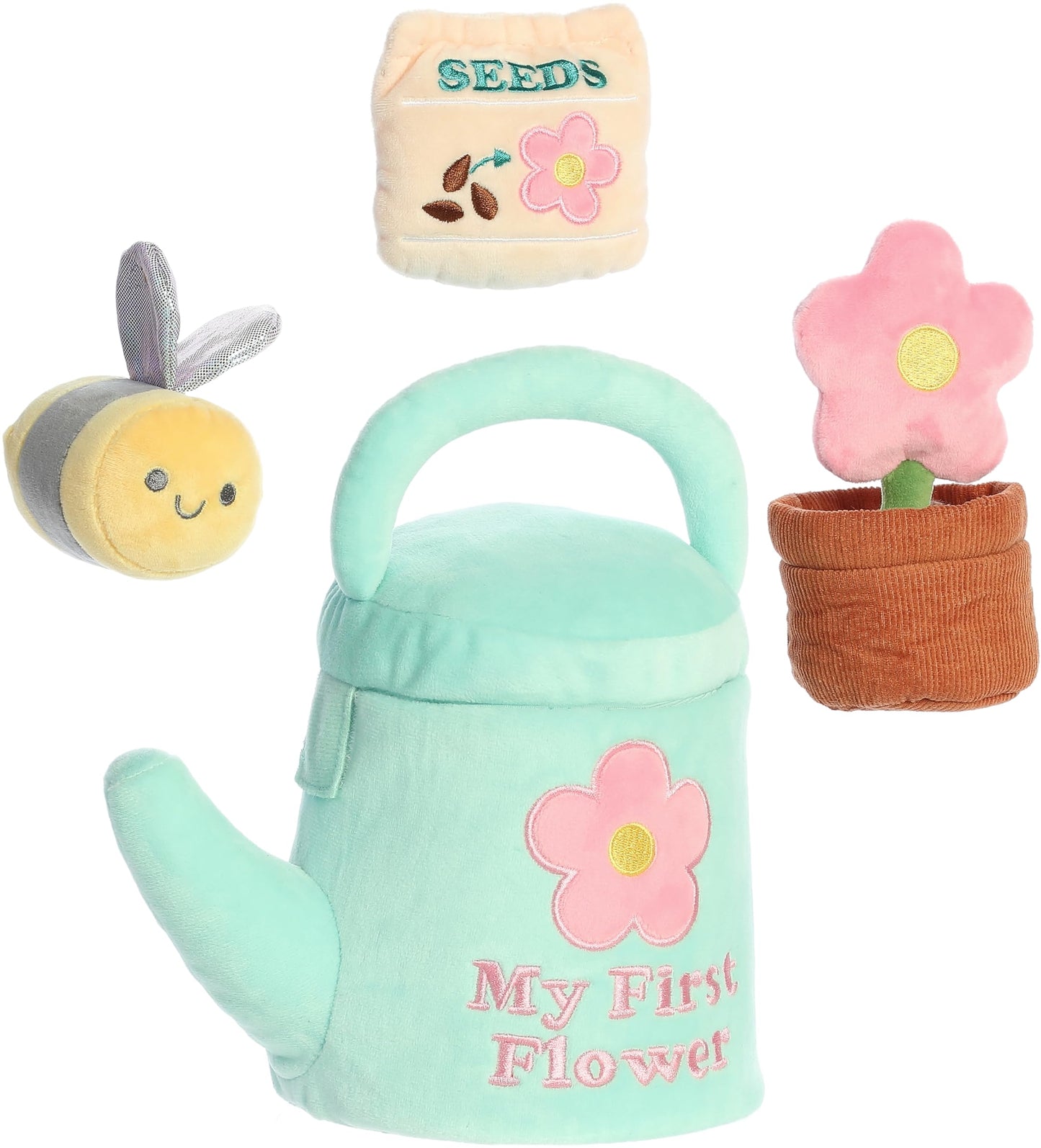 Ebba™ Engaging Baby Talk™ My First Flower™ Baby Stuffed Animal - Sensory Delight - Interactive Learning - Multicolor 7 Inches