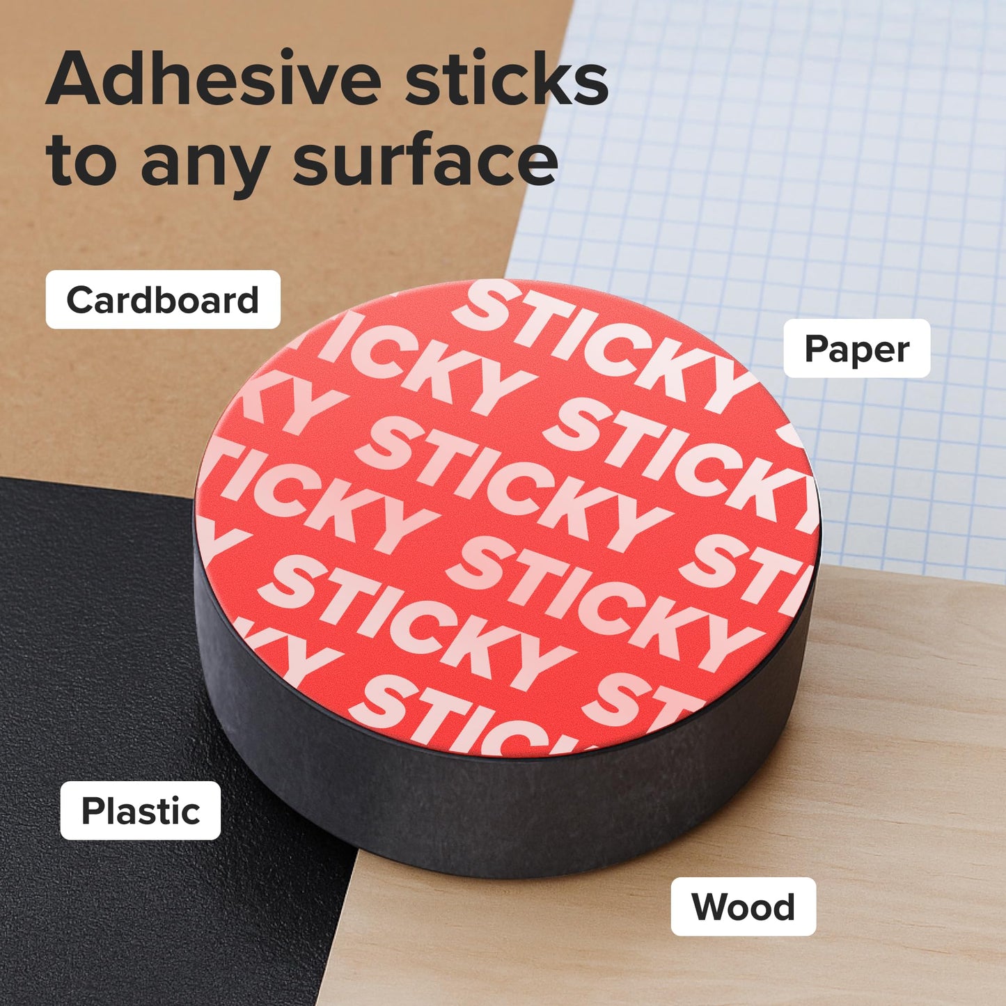 Strong Ceramic Round Magnets with Adhesive Backing (0.7x0.2/18x5mm, 30 pcs) - Heavy Duty Sticky Magnets, Non-Corrosive, Versatile for Home, Office, Workshop, Whiteboard, Fridge and Hobby Use