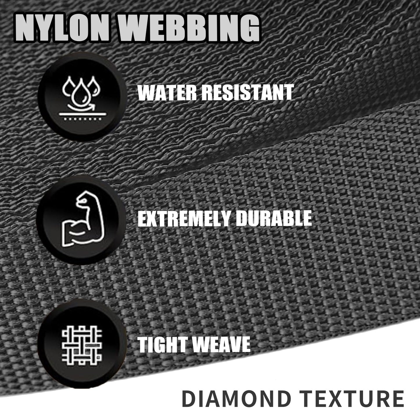 Heavy Duty Nylon Webbing Strap - 1.5 Inch, 12 Yard, Durable for Indoor/Outdoor Gear, DIY Crafting & Repairing (Fluorescent Green)