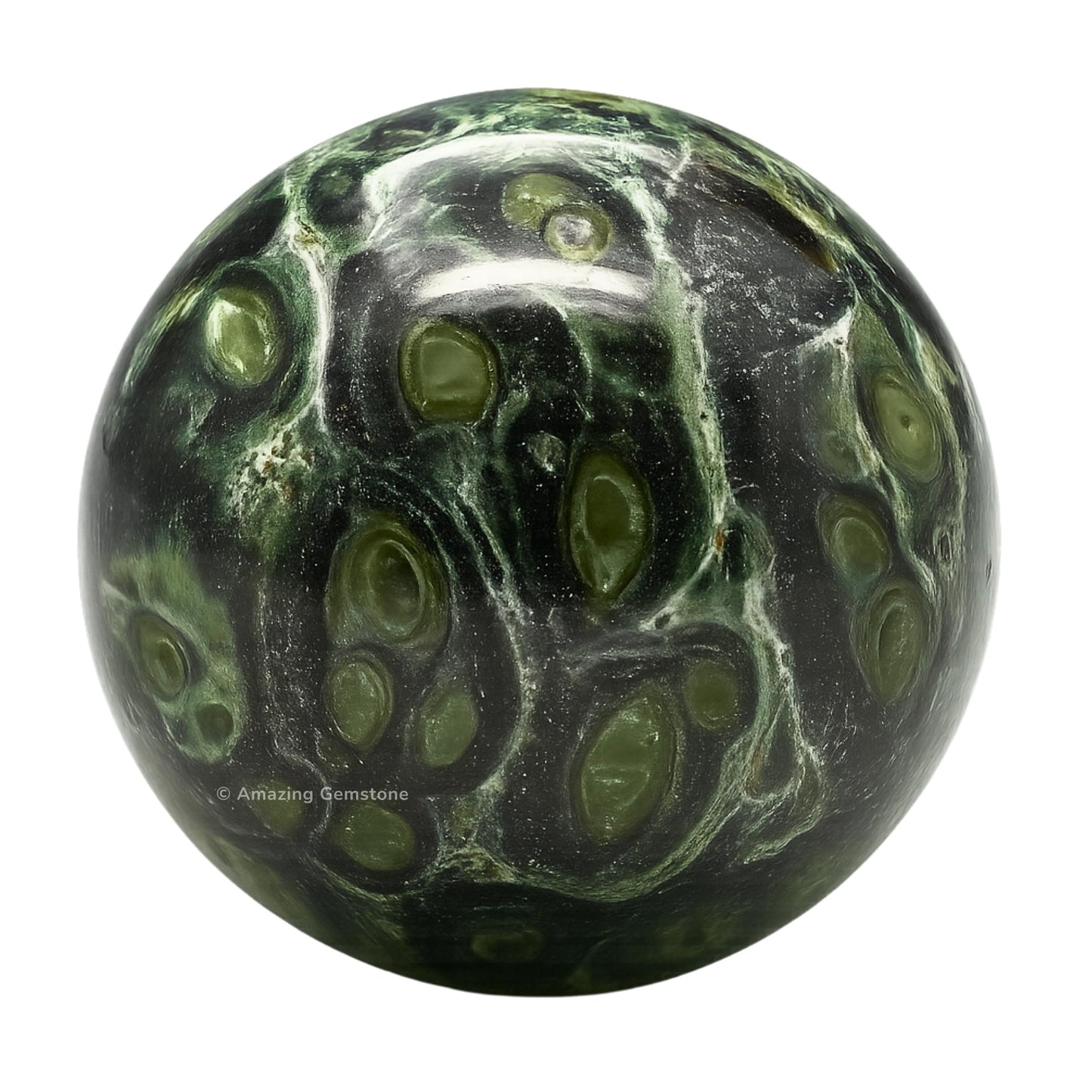 Amazing Gemstone Kambaba Jasper Crystal Ball with Stand - 2 Inches Crystal Sphere Meditation Balls for Witchcraft and Decorative Balls