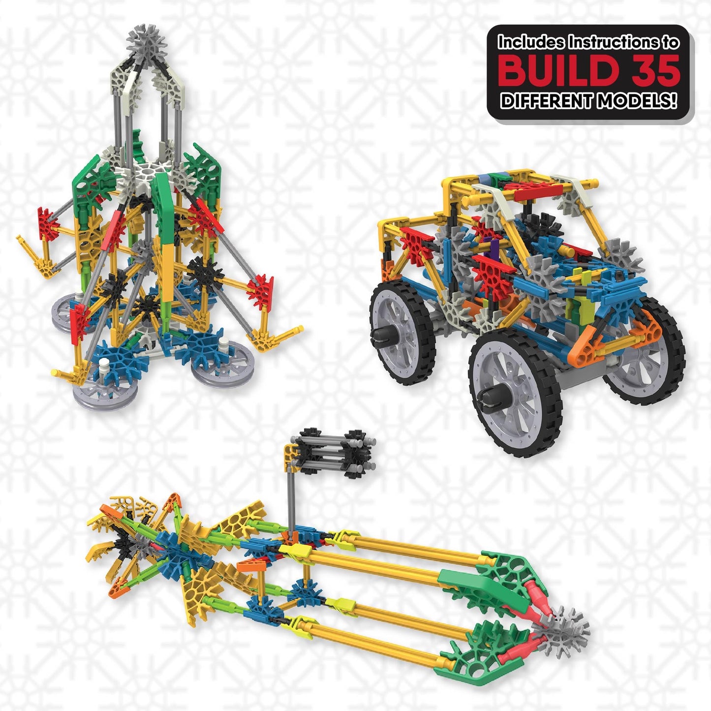 K'NEX - Adventure Wheels Building Set - 480 Pieces‚ STEM Building, Creative Construction Set‚ Ages 7+ - Amazon Exclusive