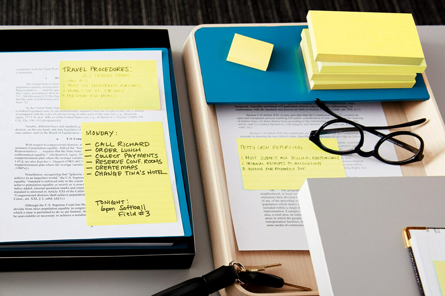 Post-it Notes, 3 in x 5 in, 5 Lined Sticky Notes Pads, 100 Sheets per Pad, Canary Yellow, The Original Post-it Note, School Supplies and Oﬃce Products