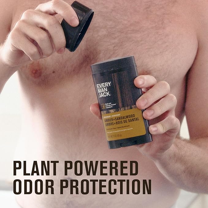 Every Man Jack Fresh Air Men’s Deodorant - Stay Fresh with Aluminum Free Deodorant For all Skin Types - Odor Crushing, Long Lasting, with Naturally Derived Ingredients - 3oz (2 Pack)