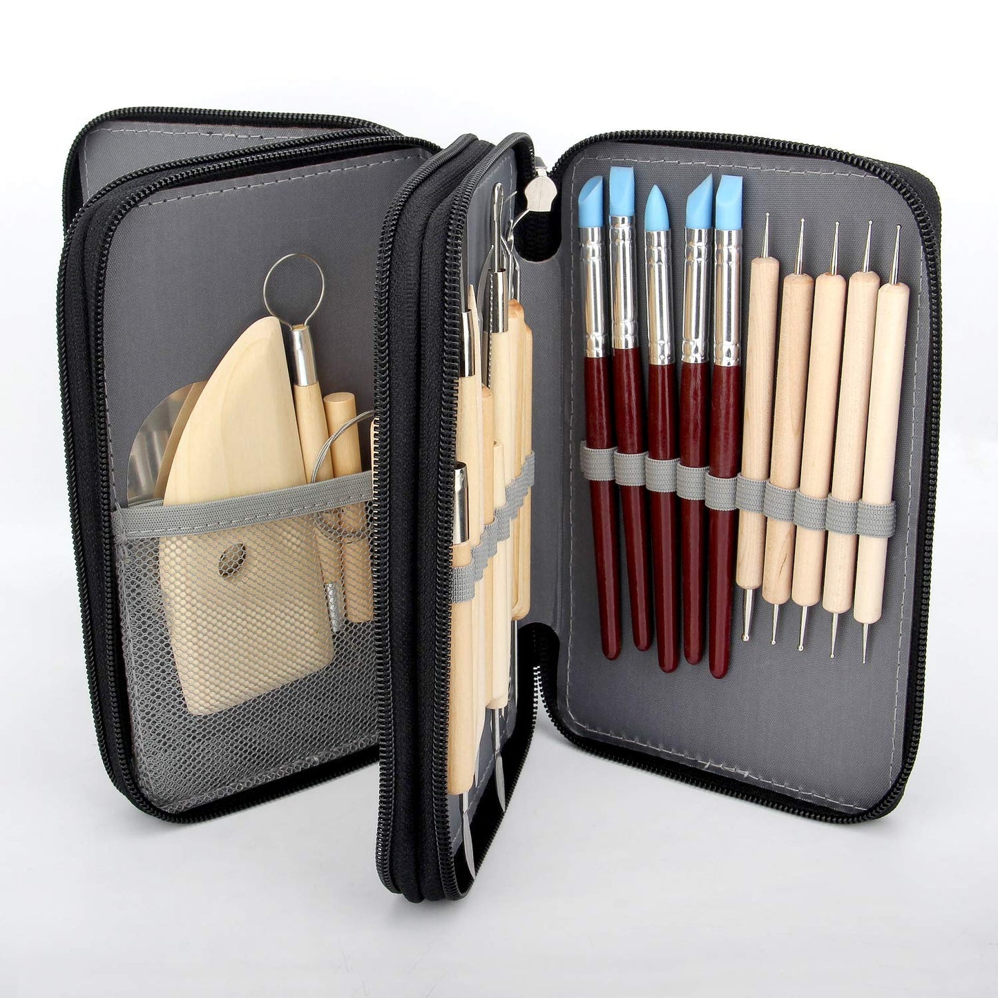 Blisstime 42pcs Pottery Tools, Clay Sculpting Tool Kit Air Dry Clay Tools, Clay Kit for Pottery Wheel, DIY Arts and Crafts