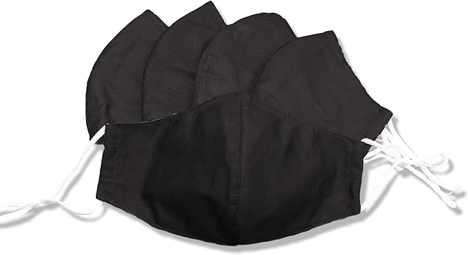 HOPE LOVE SHINE Cotton Reusable Face Masks w/Adjustable Ear Loops & Filter Pocket
