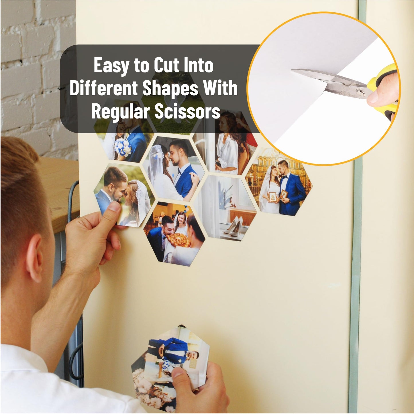 Mr. Pen- Adhesive Magnetic Sheets, 8" x 10", 30 Pack, Cuttable Magnets Flexible Magnet Sheets with Adhesive for Crafts Photos, Classroom Decorations, Easy Peel and Stickers for Planning