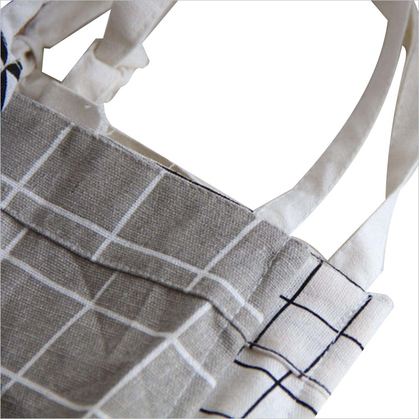 Lovely Cotton Parent Child Apron, Comfortable and Creative Artist Chef Apron for Painting Cooking, Pack of 2 (White)