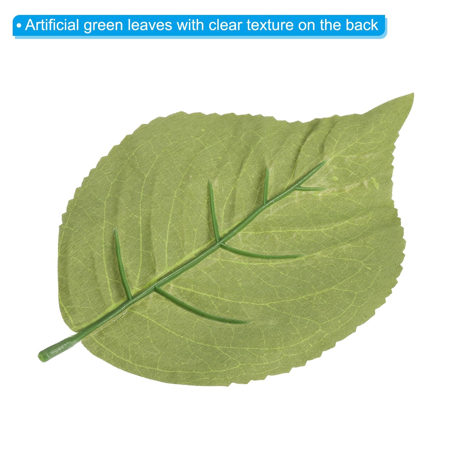 PATIKIL 6.3x3.9 Artificial Green Leaves, 60 Pcs Bulk Greenery for Wedding Bouquets Wreaths Decor, Fake Hydrangea Leaves