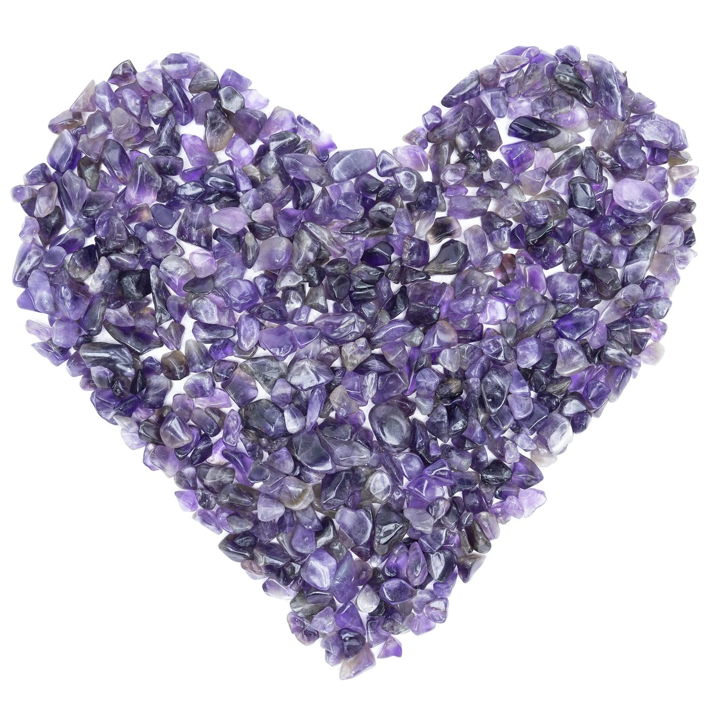 ZAICUS Amethyst Crystal Chips Bulk Gemstone Healing Crystal Natural Irregular Shaped Crushed Stone Reik Healing Tumbled Chips Crystal Chips for Witchcraft & Jewelry Making Home Decoration 1 Lb