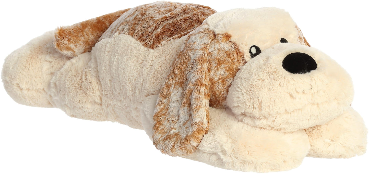 Aurora® Snuggly Super Flopsie™ Big Scruff™ Stuffed Animal - Large Size for Giant Cuddles - Perfect for Decorating Rooms and Birthday Gifts - White 28 Inches