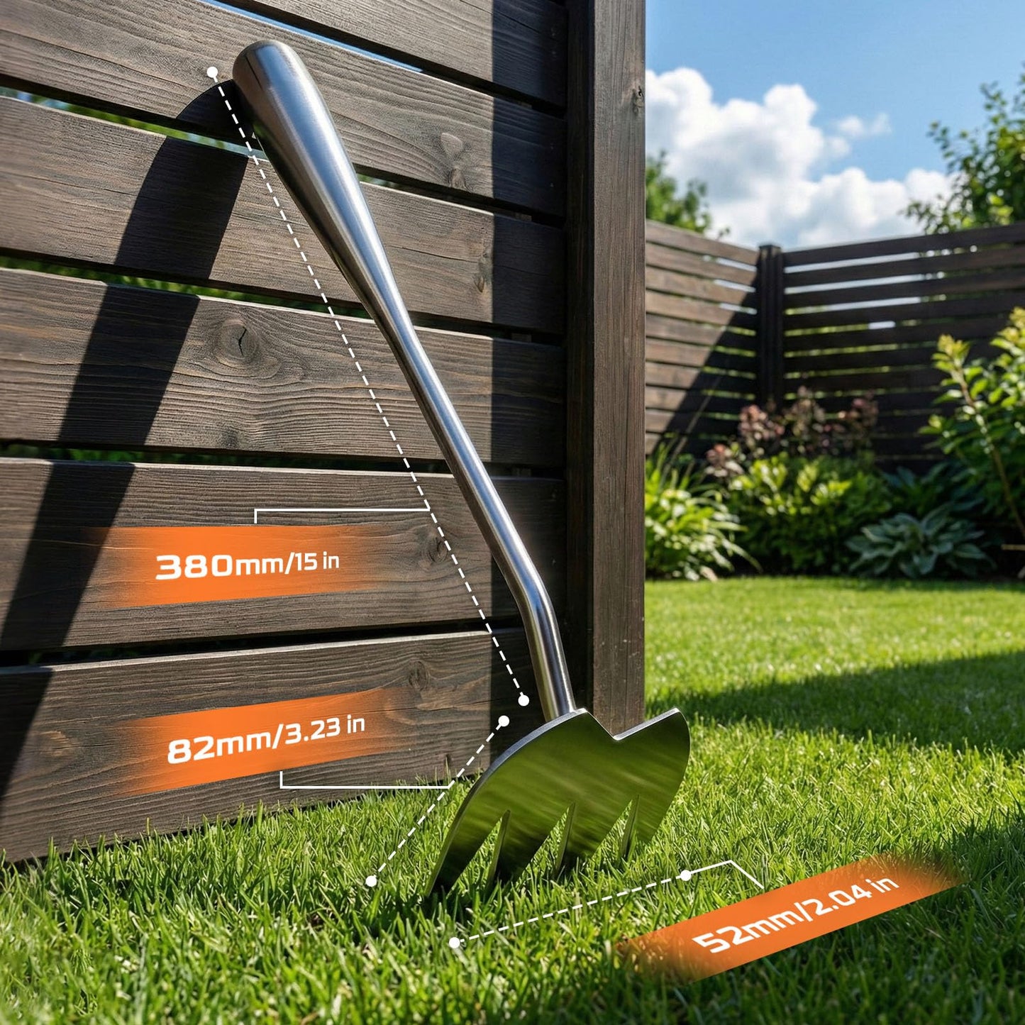 LOOHOI Weed Puller Tool, Heavy-Duty Stainless Steel Weeding Tool with Extendable Handle, Portable Garden Weed Removal Tool for Vegetable Gardening Backyard Farm Planting & Weeding