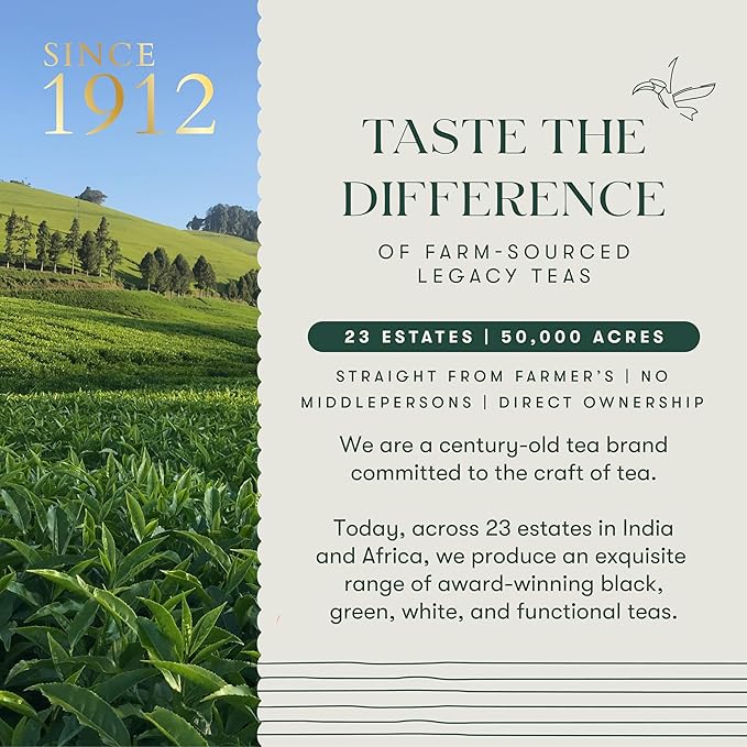 Luxmi Estates - Holy Basil - Organic Tulsi Tea - Loose Leaf - 50g (25 Cups) | With Tulsi and Ginger | Provides Immune Support, Stress Relief and Uplifts Mood