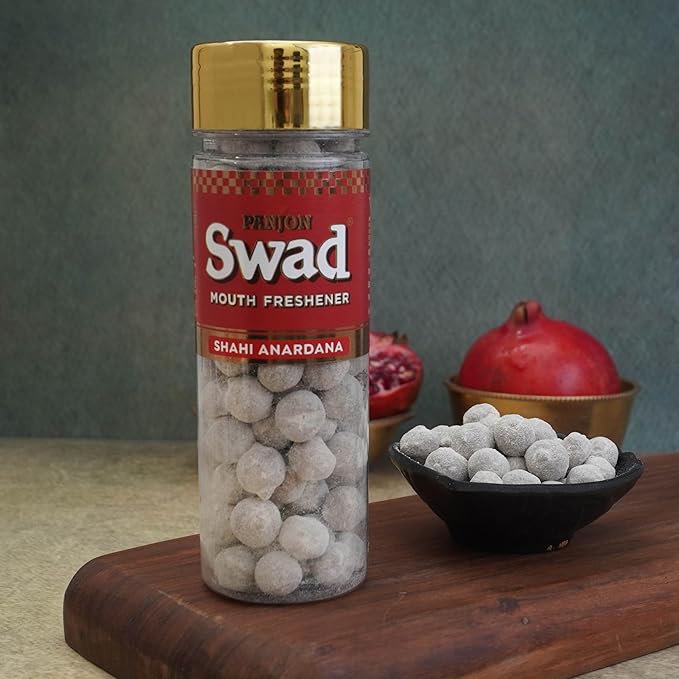 Panjon Swad Mukhwas Mouth Freshener 1 Bottle, 100g (SHAHI ANARDANA)