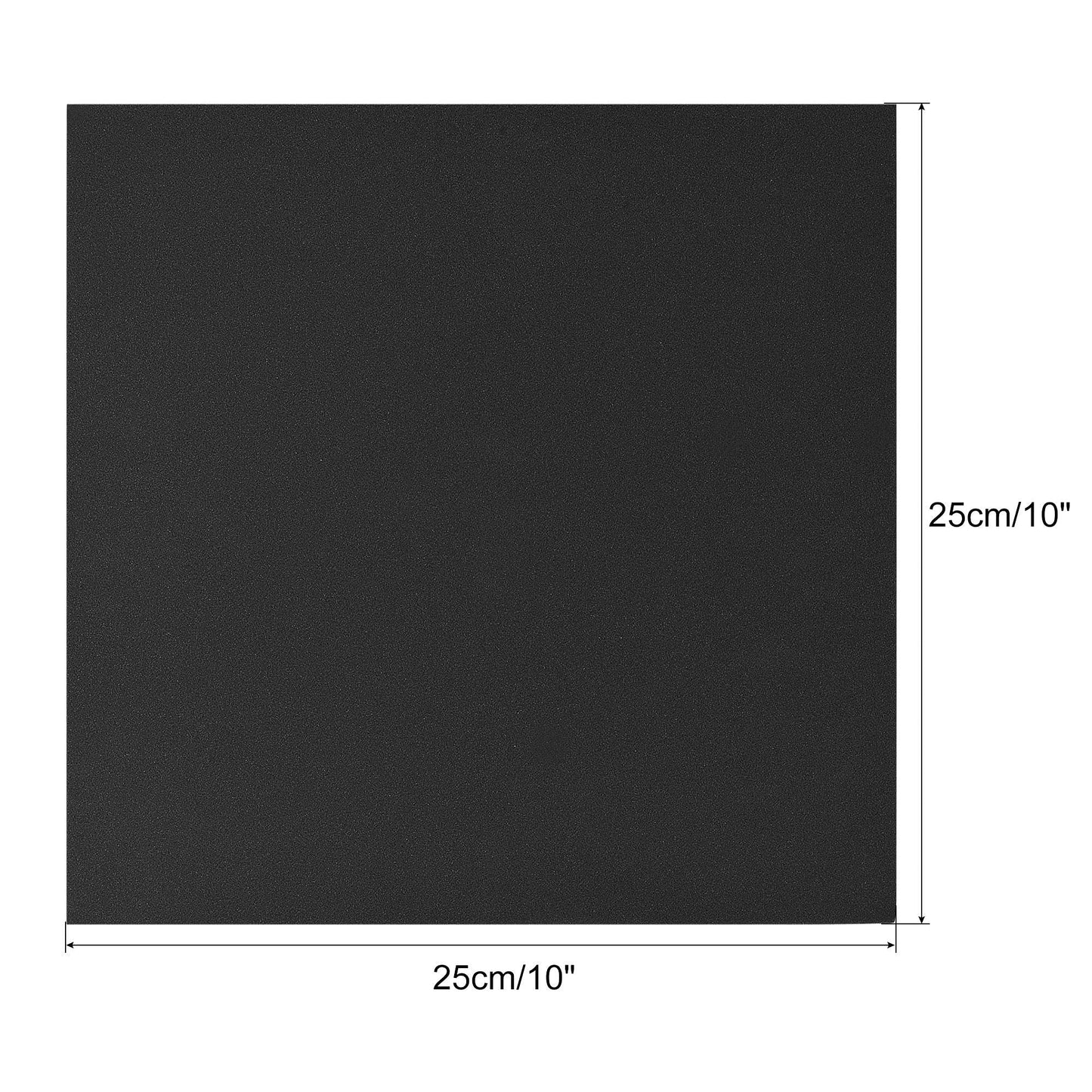 uxcell Black EVA Foam Sheets 10 x 10 Inch 5mm Thickness for Crafts DIY Projects, 4 Pcs