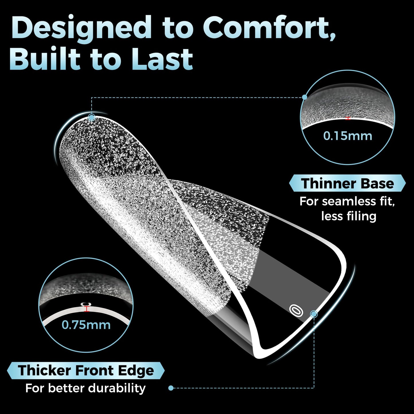 Extra Short Square Nail Tips: XS Short Nail Tips 360PCS Fake Nails 12 Sizes Soft Gel Pre-Shaped Acrylic Clear Square Press on Nails Tips for Nail Extension Home DIY Salon