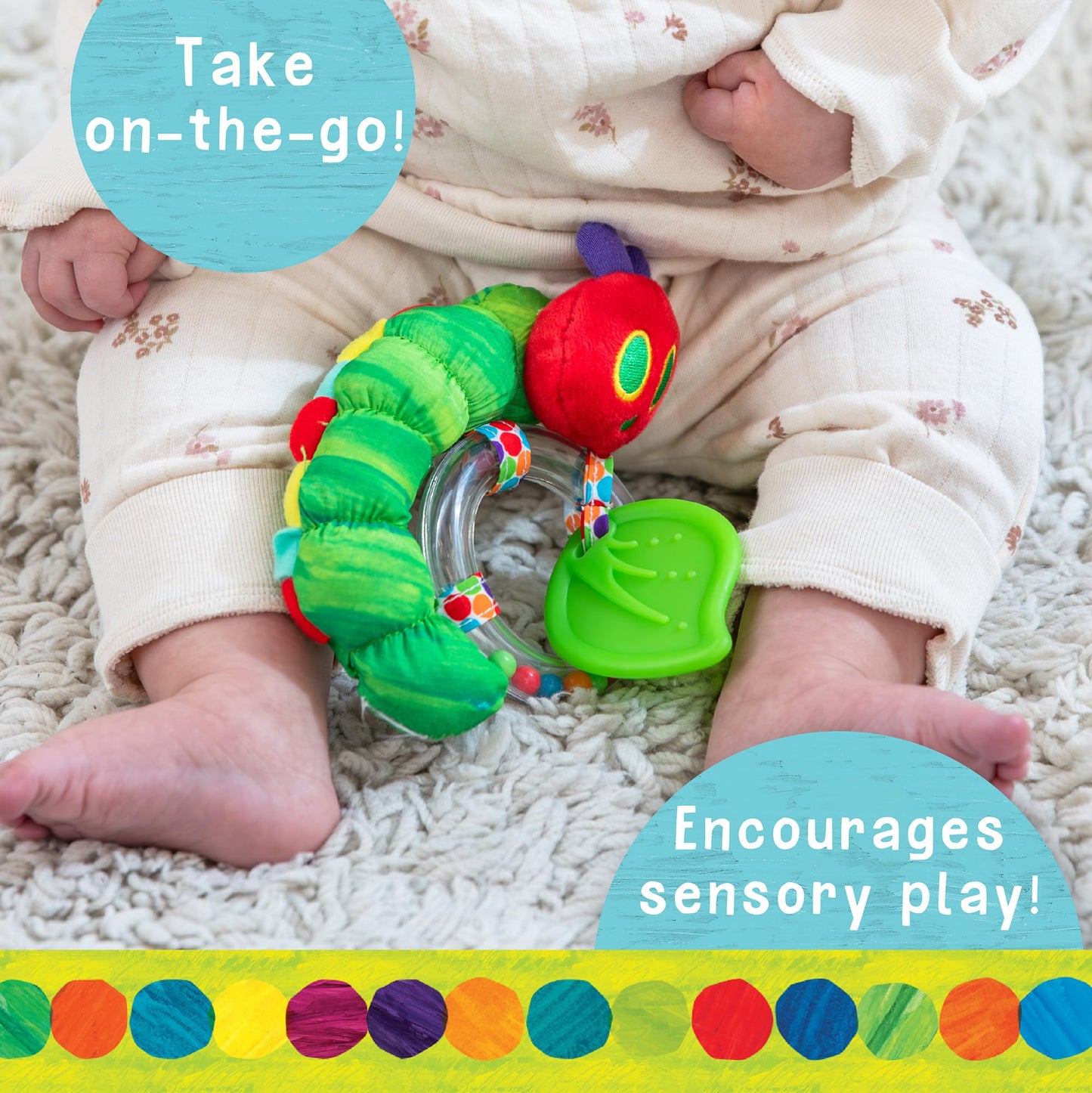 World of Eric Carle, The Very Hungry Caterpillar Ring Rattle