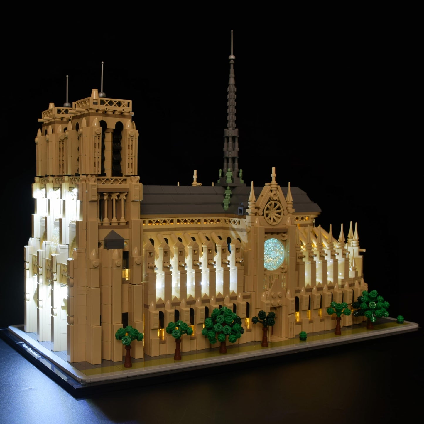 LightGo LED Lighting Kit Designed for Lego 21061 Notre-Dame de Paris Building Set - Not Include Model (Remote Version)