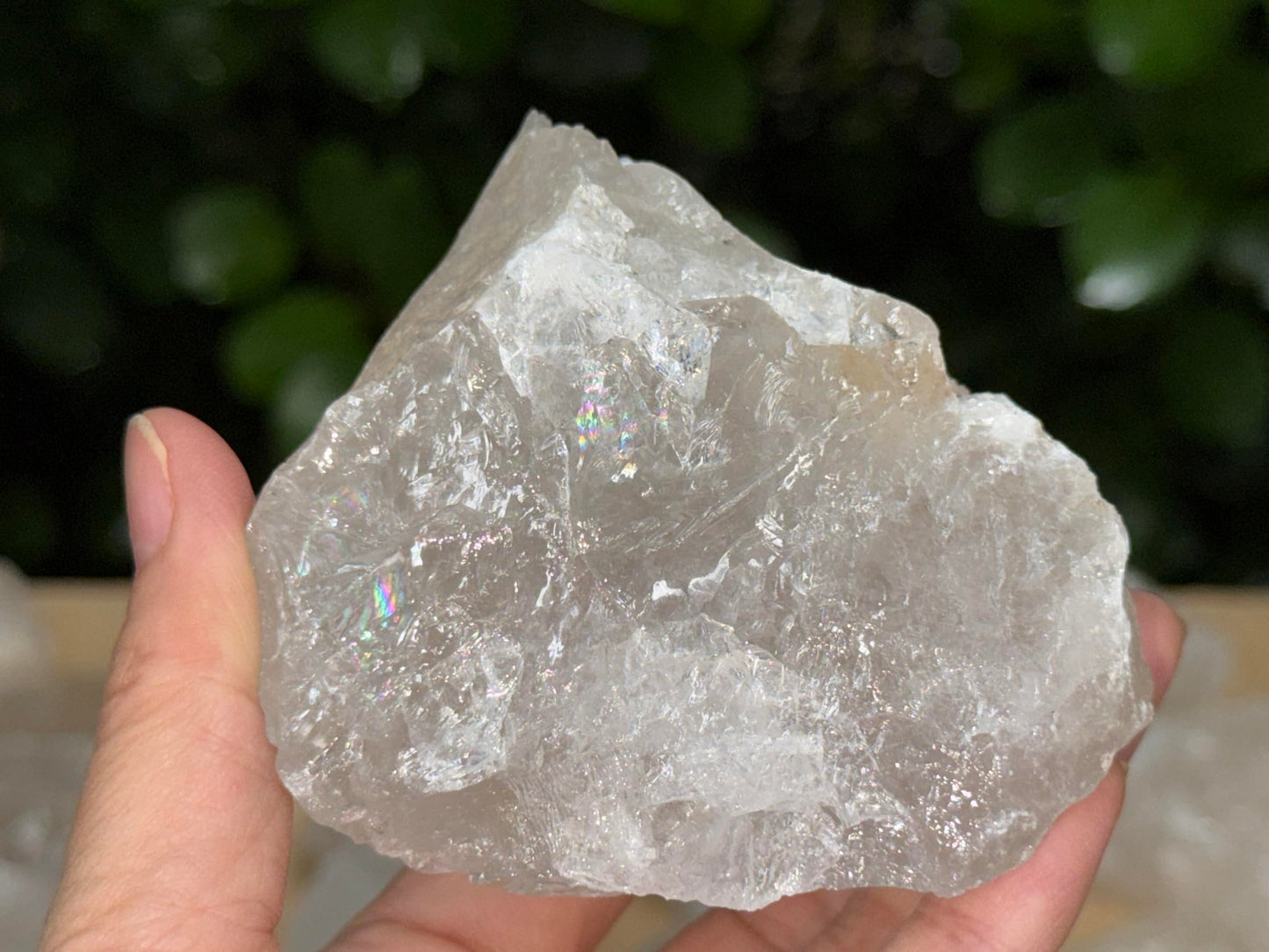 GAF TREASURES XL Raw Clear Quartz, 3-4" Natural Rough Clear Quartz, Clear Quartz Rough, Clear Quartz Healing Rough Crystal (Clear Quartz, 0.5-1 lb)