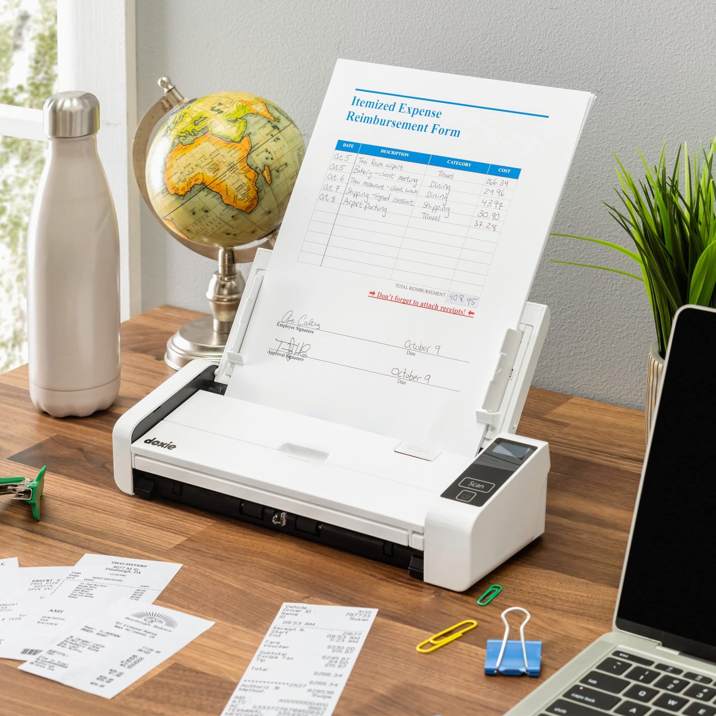Doxie Pro - Duplex Document Scanner and Receipt Scanner for Home and Office with Amazing Software for Mac and PC