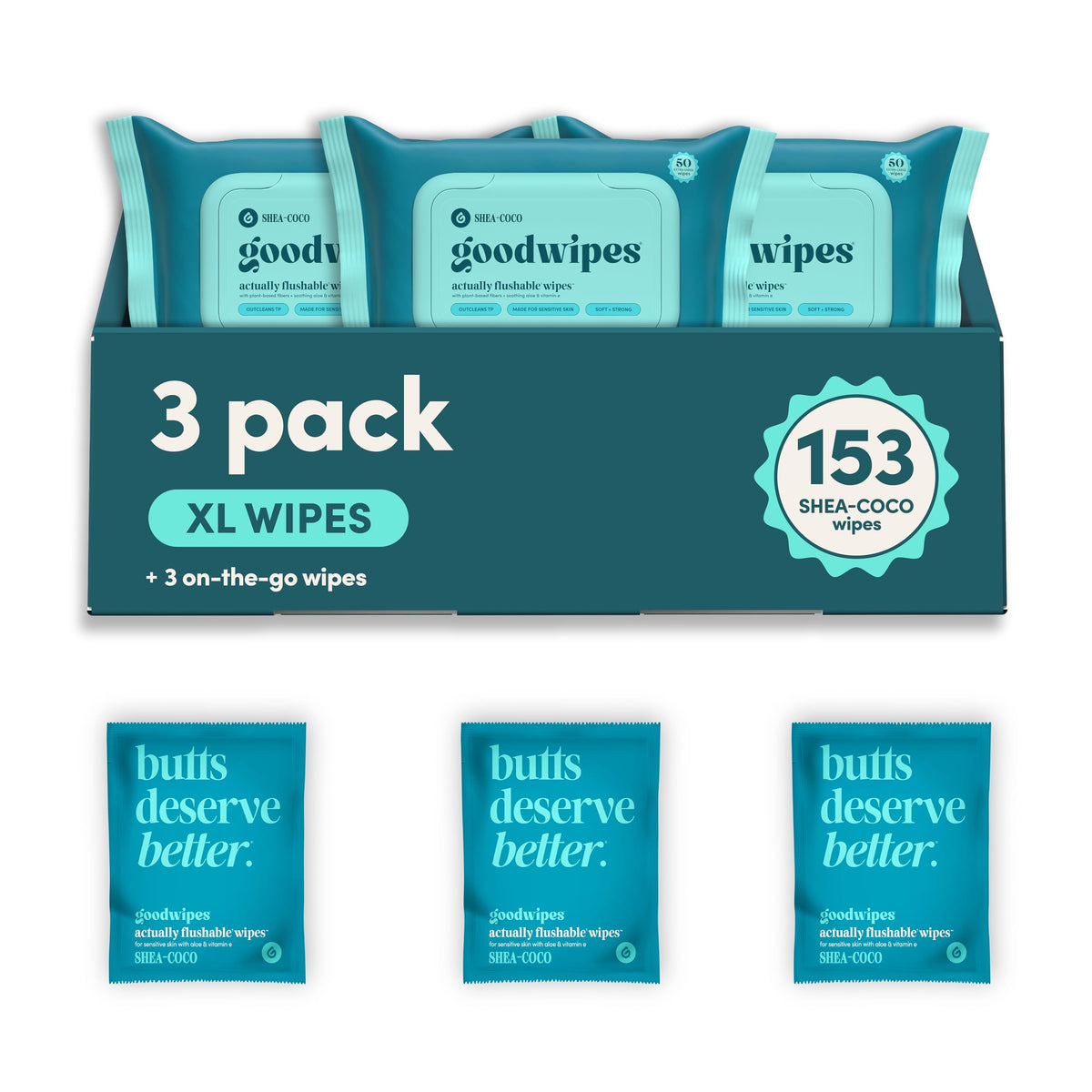 Flushable Wipes (153 Count)