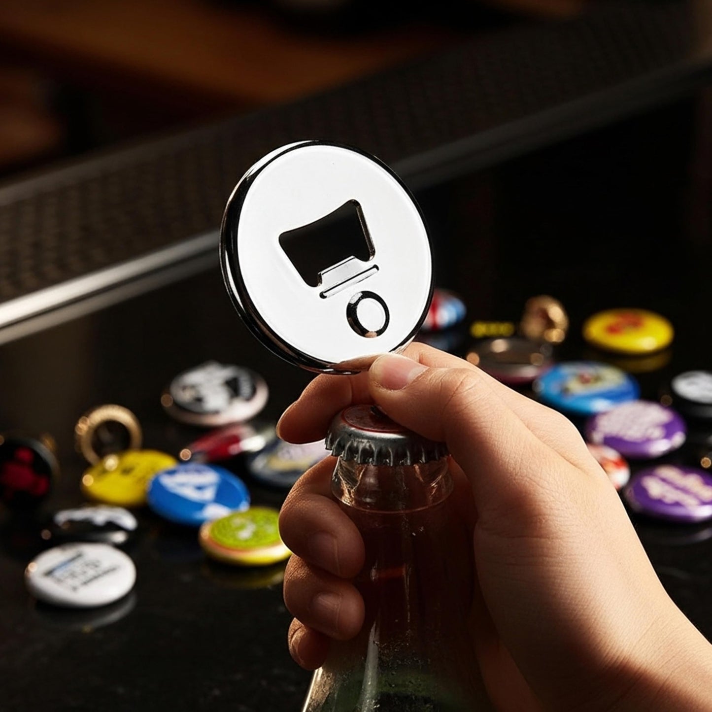 Nice2Have 25 Sets of Bottle Opener Buttons 2.25 inch (58mm) - Button Maker Supplies for Button Maker Machine