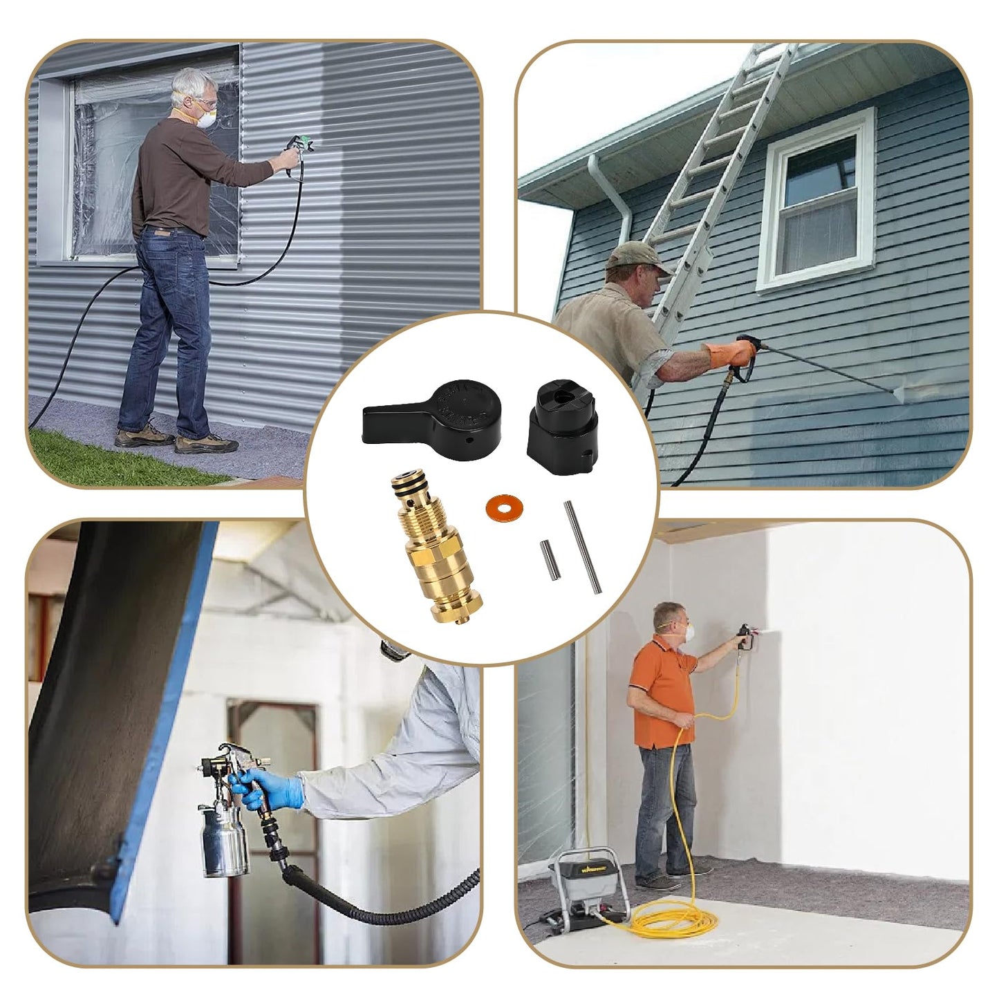 700258 Prime Spray Valve Kit Drain Valve Compatible with Titan 440/540/640/740/660 and SprayTech EPX Airless Paint Sprayers, Replacement Accessories
