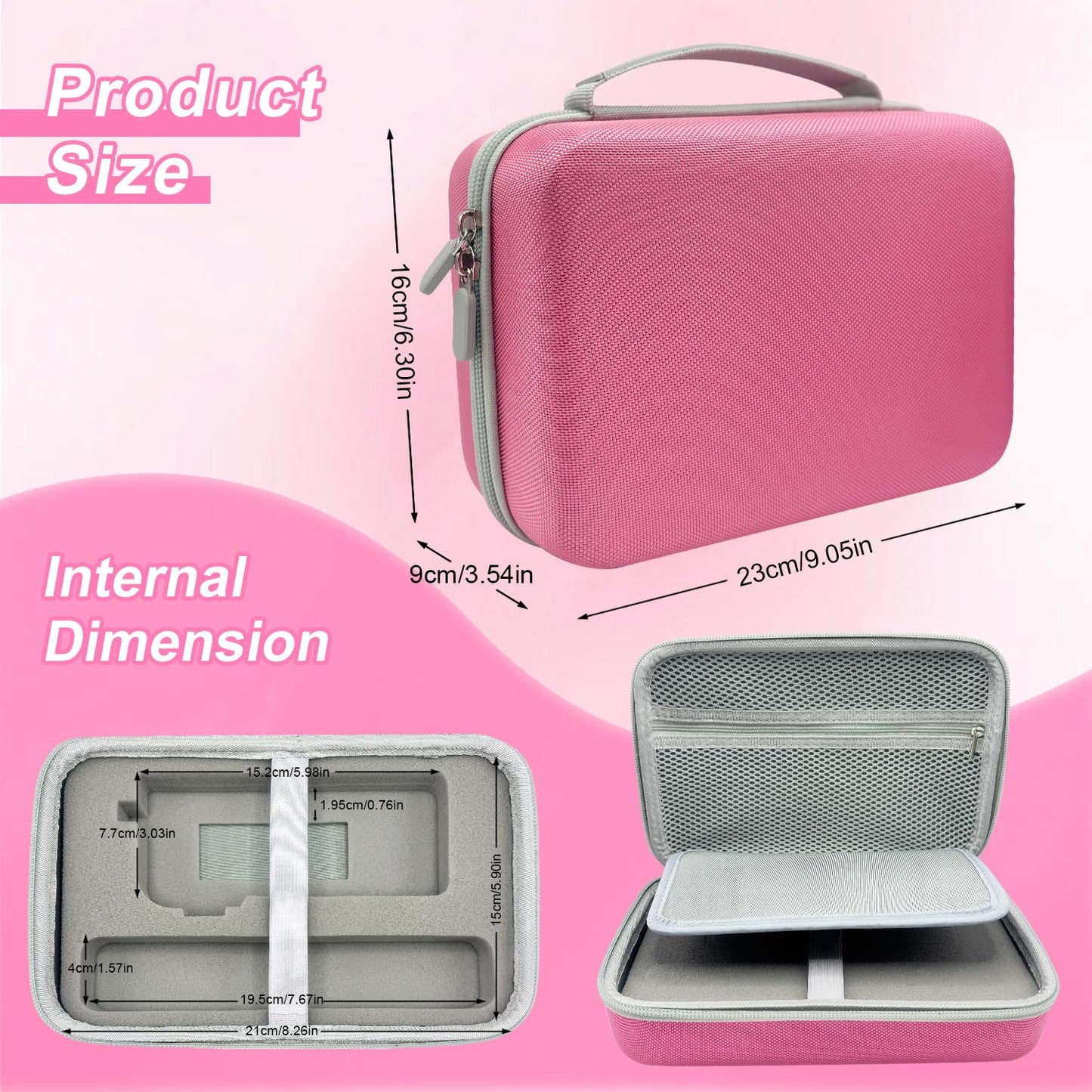 Thowapou Nail Drill Storage Case Compatible with MelodySusie/MOCOWIND Professional Electric Nail Drill Machine, for Travel Nail Drill Machine Storage Pouch Professional Bag (Case Only)