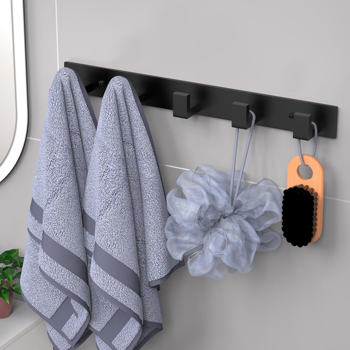 Stainless Steel Wall Coat Rack