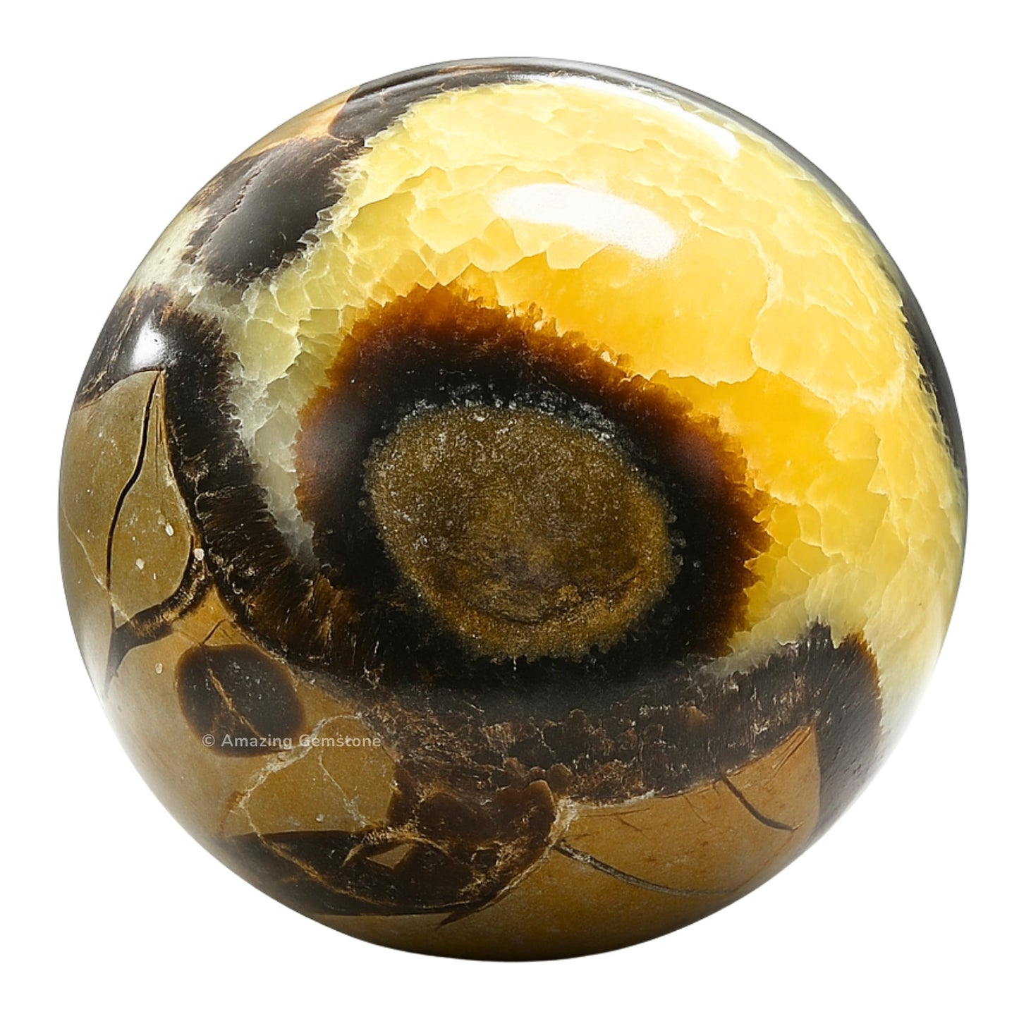 Amazing Gemstone Septarian Crystal Ball with Stand - 2 Inches Crystal Sphere Meditation Balls for Witchcraft and Decorative Balls
