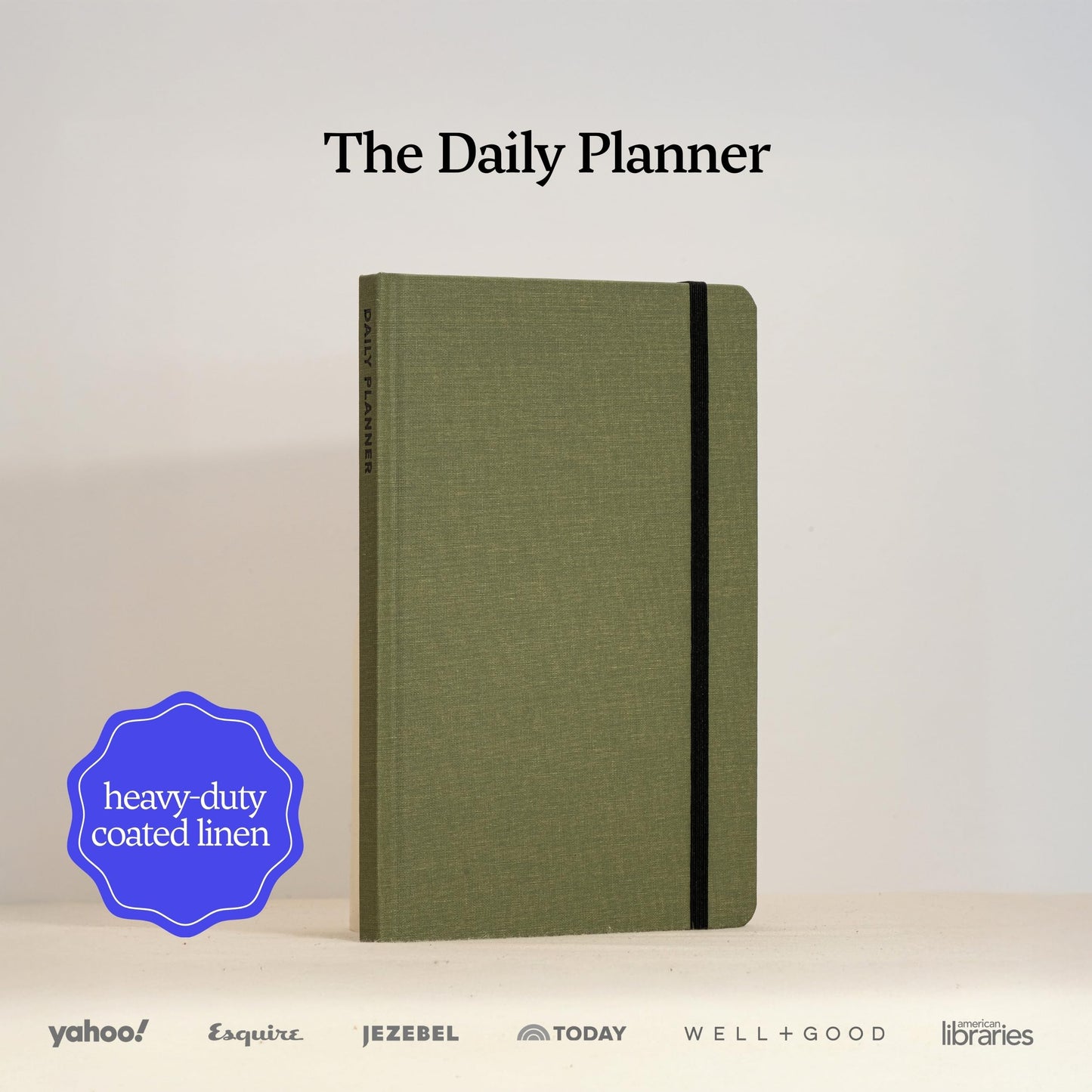 Kunitsa Co. Undated Planner - Hardcover, with Habit Tracker & Goal Setting - Daily, 120 Days, Start Anytime (Forest)