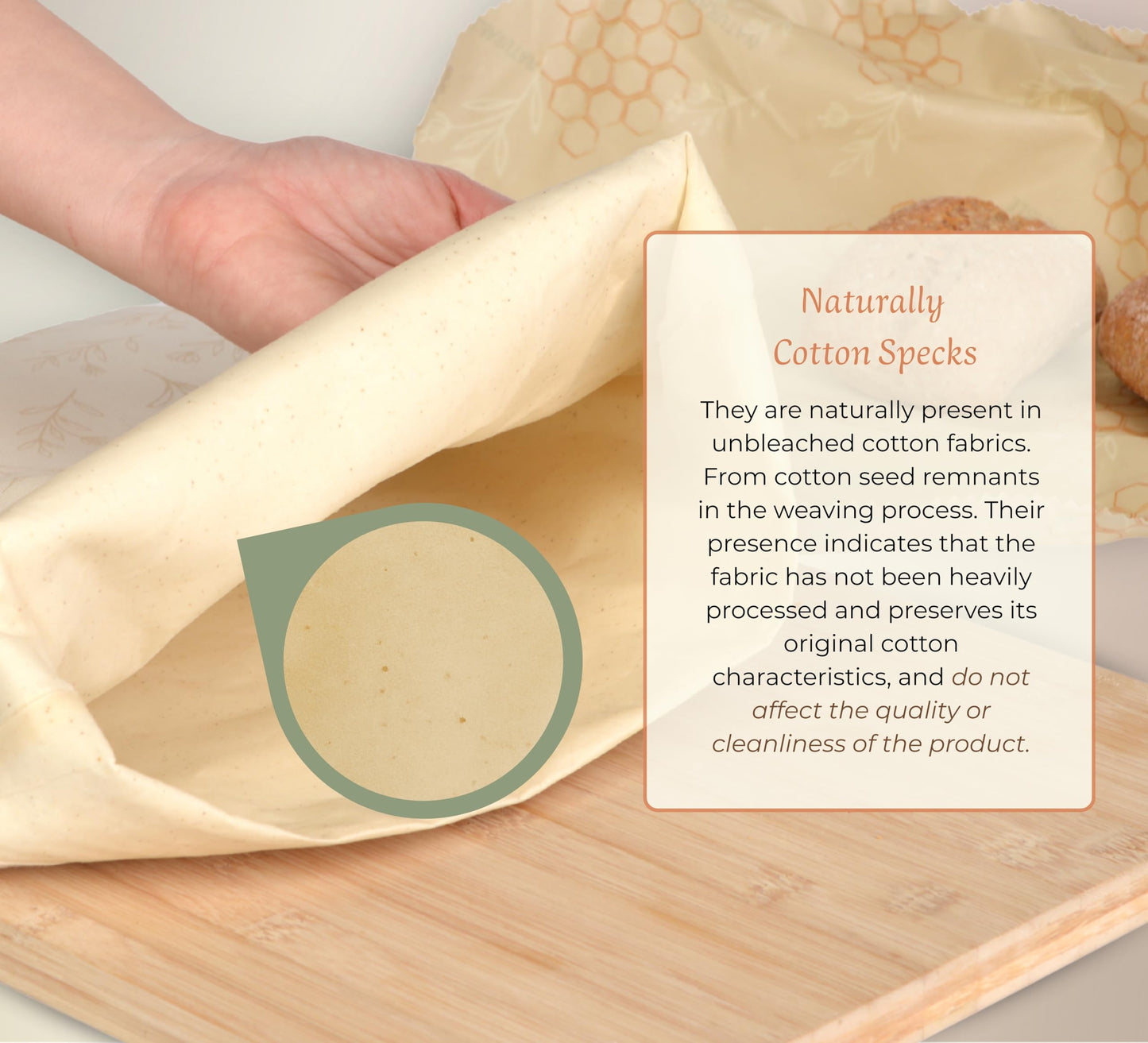 Beeswax Bread Bag for Homemade Bread & Beeswax Wrap Set, 2 XL Sourdough Bread Bags + 2 Beeswax Wraps for Food | Keep Bread Fresh, Breathable, Reusable & Less Waste Storage for Home Bakers (Beige)