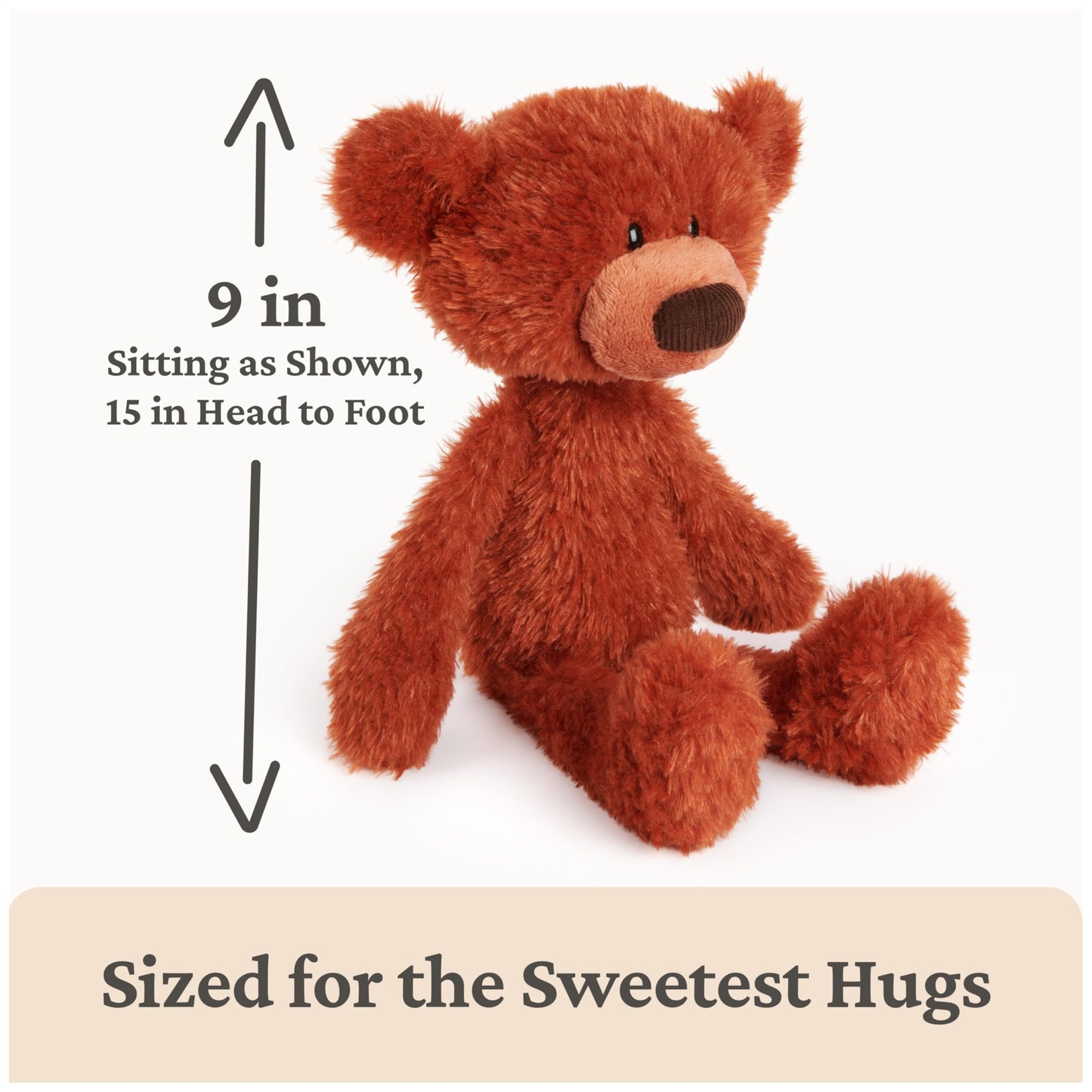 GUND Toothpick Pumpkin Pie, Teddy Bear Stuffed Animal for Ages 0 and Up, Pumpkin Orange, 15”