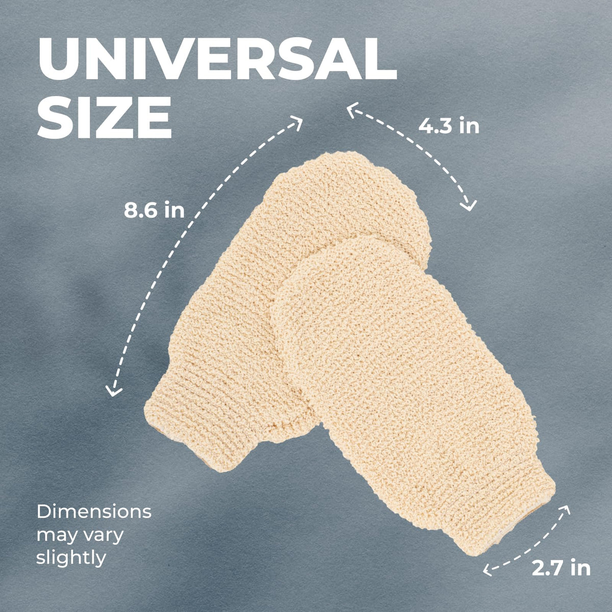 Natural Shower Mitts (2 Count)