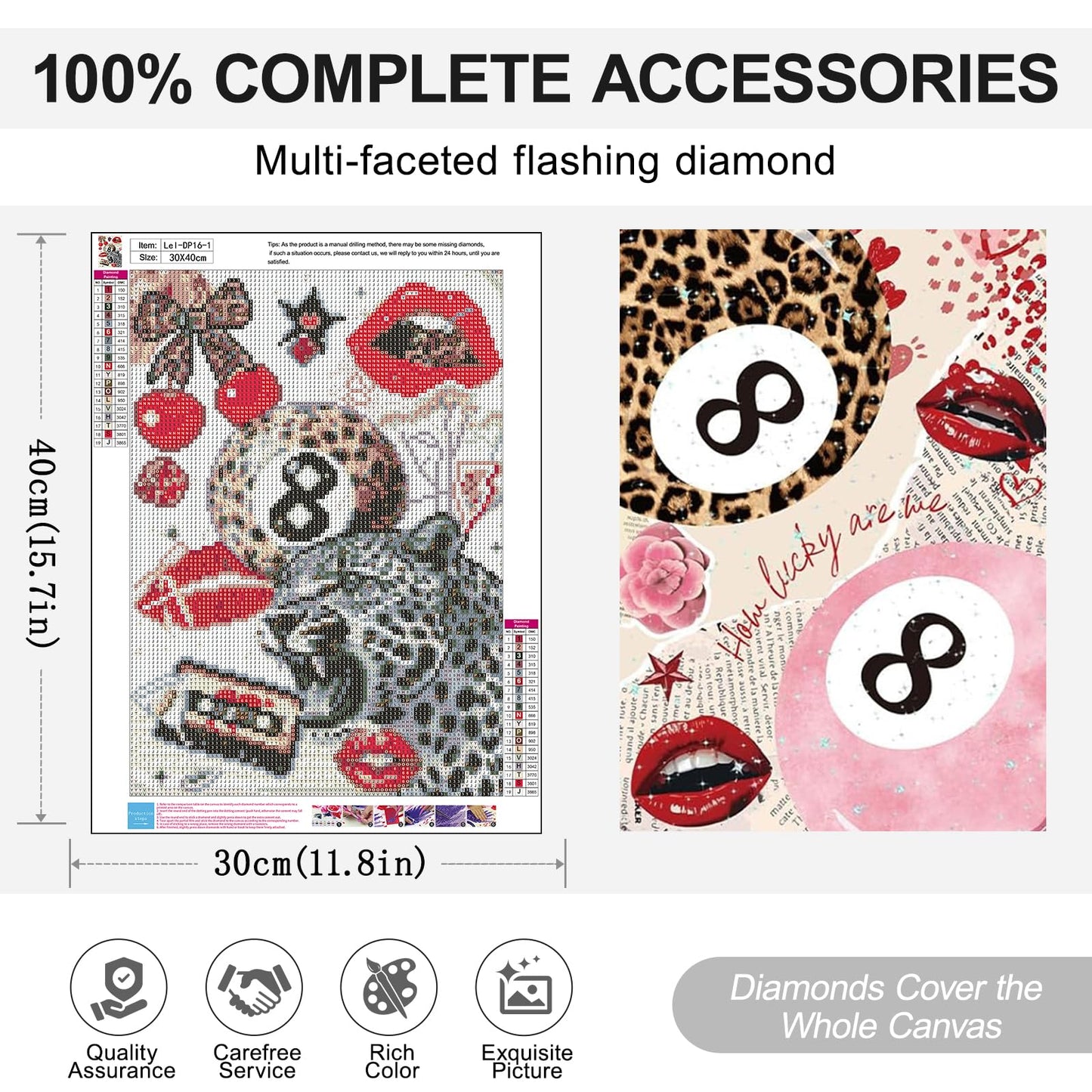 LEZHIJIA 6 Pack Leopard Print Disco Diamond Art Kits for Adults, Coquette Diamond Painting Kits for Beginner, Diamond Dots Full Drill Crafts for Gem Art Home Wall Decor for Teens Girls 5D DIY 12x16in