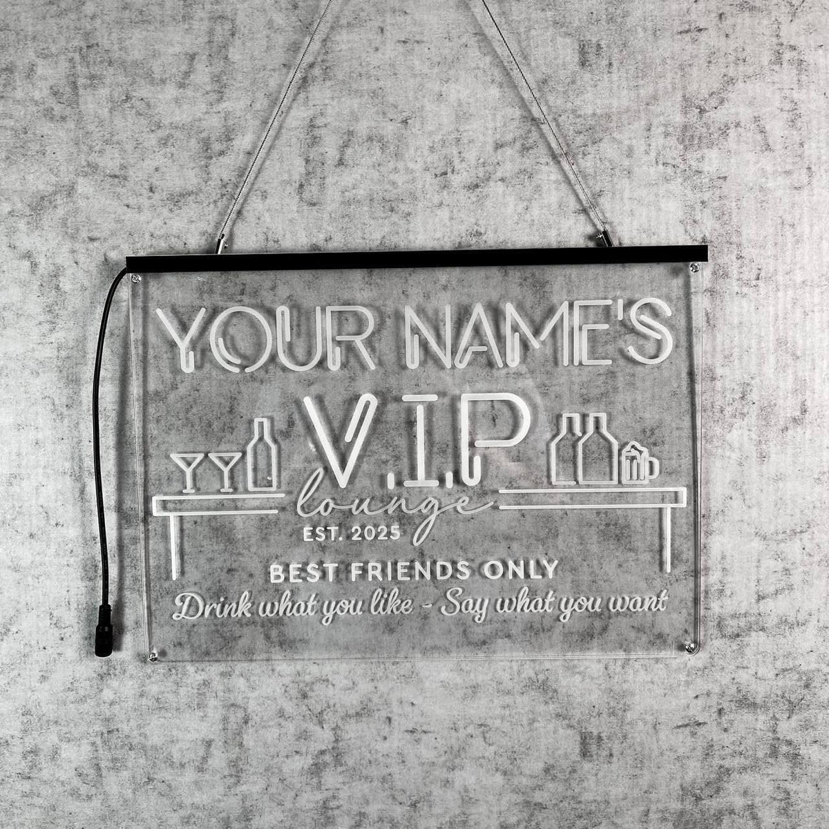 Personalized Bar Signs with Your Name for home wall light up with personalized pub name, man cave accessories, beer themed neon customizable lighted sign