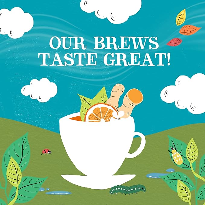Clipper Tea, Orange & Turmeric, Organic Tea with Licorice Root, Orange Peel and Hibiscus, Plant Based Herbal Tea, Caffeine Free British Tea, 1 Pack, 20 Unbleached Tea Bags