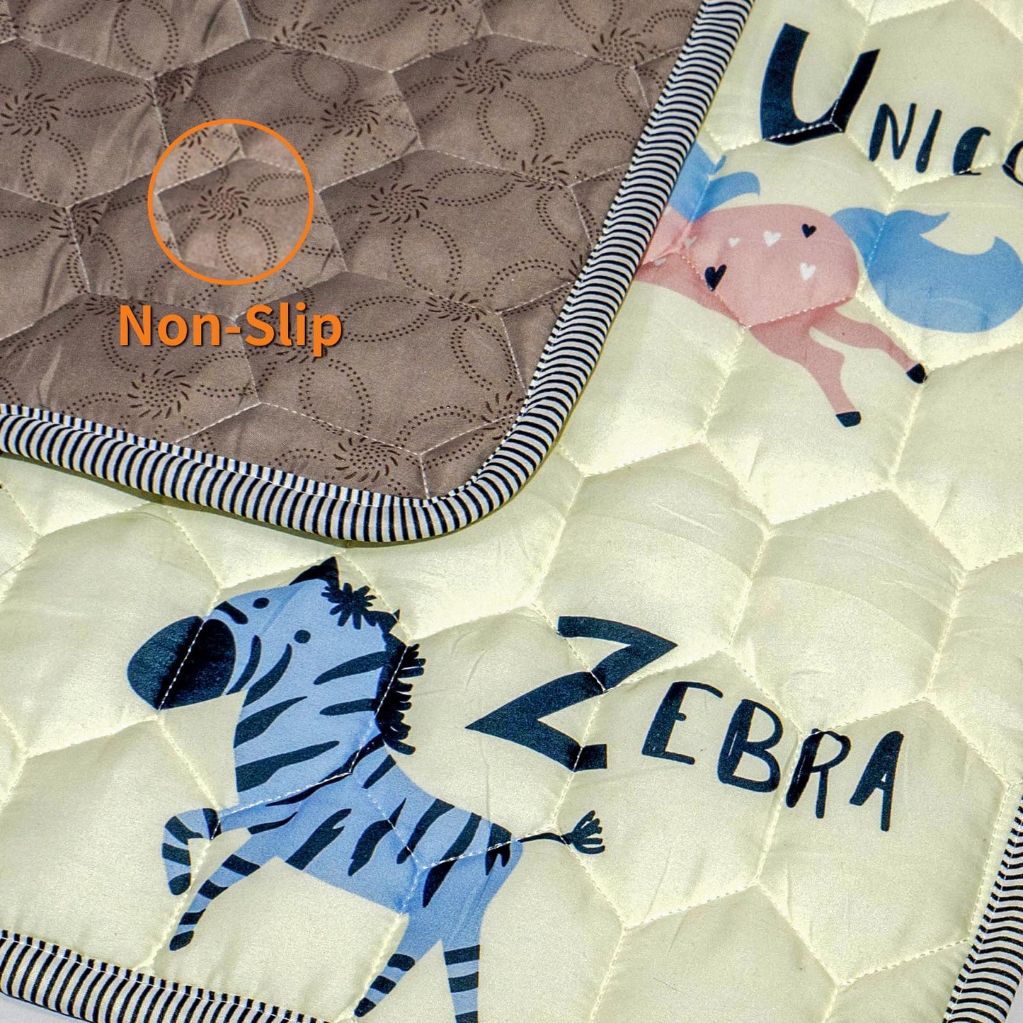 Baby Play MAT 50" X 50" Playpen Mat, Soft Thickened Anti-Slip Baby Mat for Floor, Foldable and Machine Washable Baby Crawling Mat