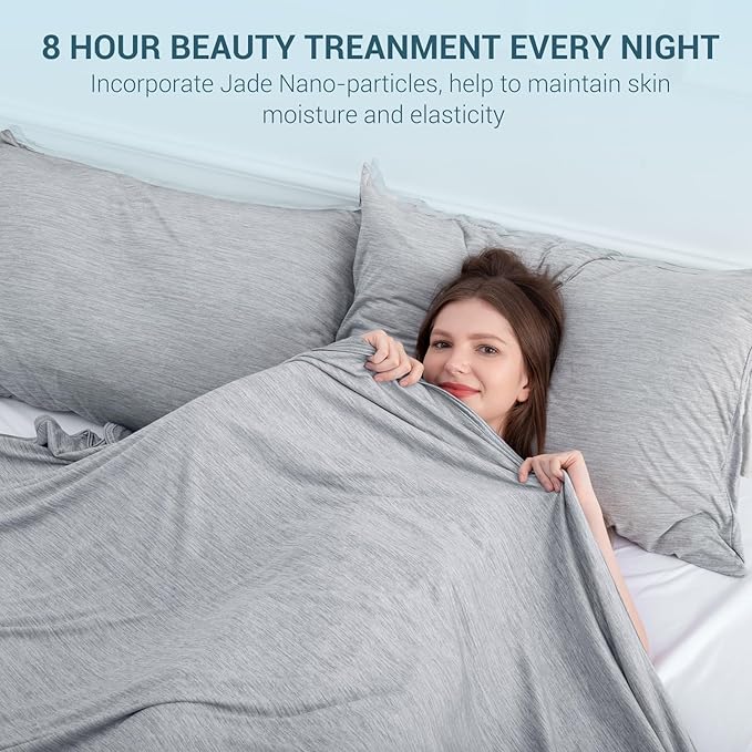 Elegear Revolutionary Cooling Blanket Twin, Absorbs Heat to Keep Body Cool for Night Sweats, Arc-Chill Cool 3.0 Fiber Q-Max>0.5 for Hot Sleepers, Lightweight Summer Cold Blankets for Sleeping, Grey