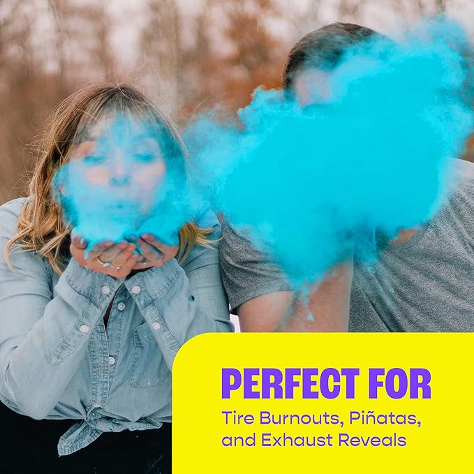Chameleon Colors Blue Gender Reveal Powder - Blackout Kit - Two 1 lb Bags - Vibrant Blue Color - Powder for Baby Boy Gender Reveal - Color Not Visible Through Bag - Easy Cleanup - Non-Toxic