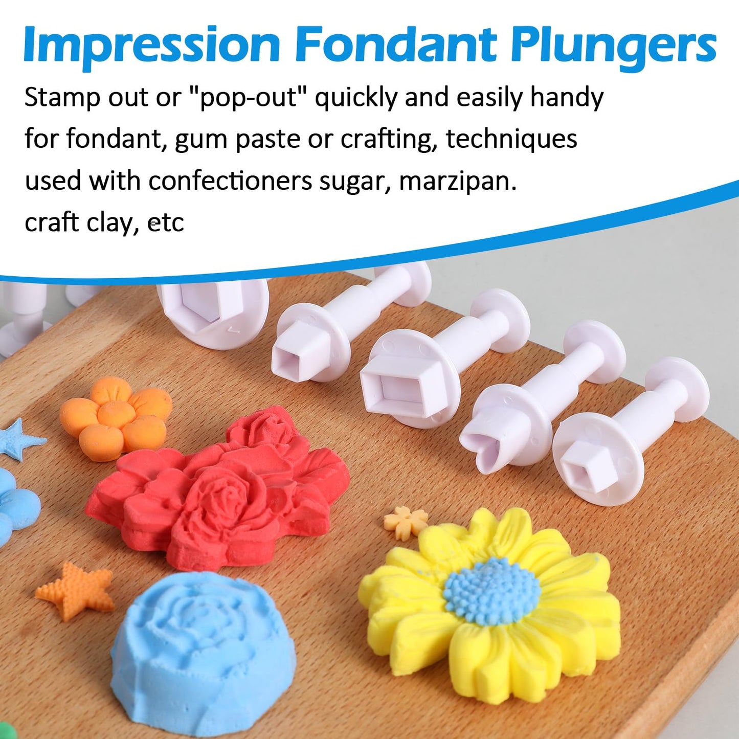 35PCS Mini Cookie Cutters Set, Fondant Cake Cookie Plunger Cutter, Plastic Biscuit Plunger, Geometric Shape Fondant Decorating Mold (Heart/Star/Circle/Square/Diamond/Triangle/Hexagon/Rectangle/Oval)