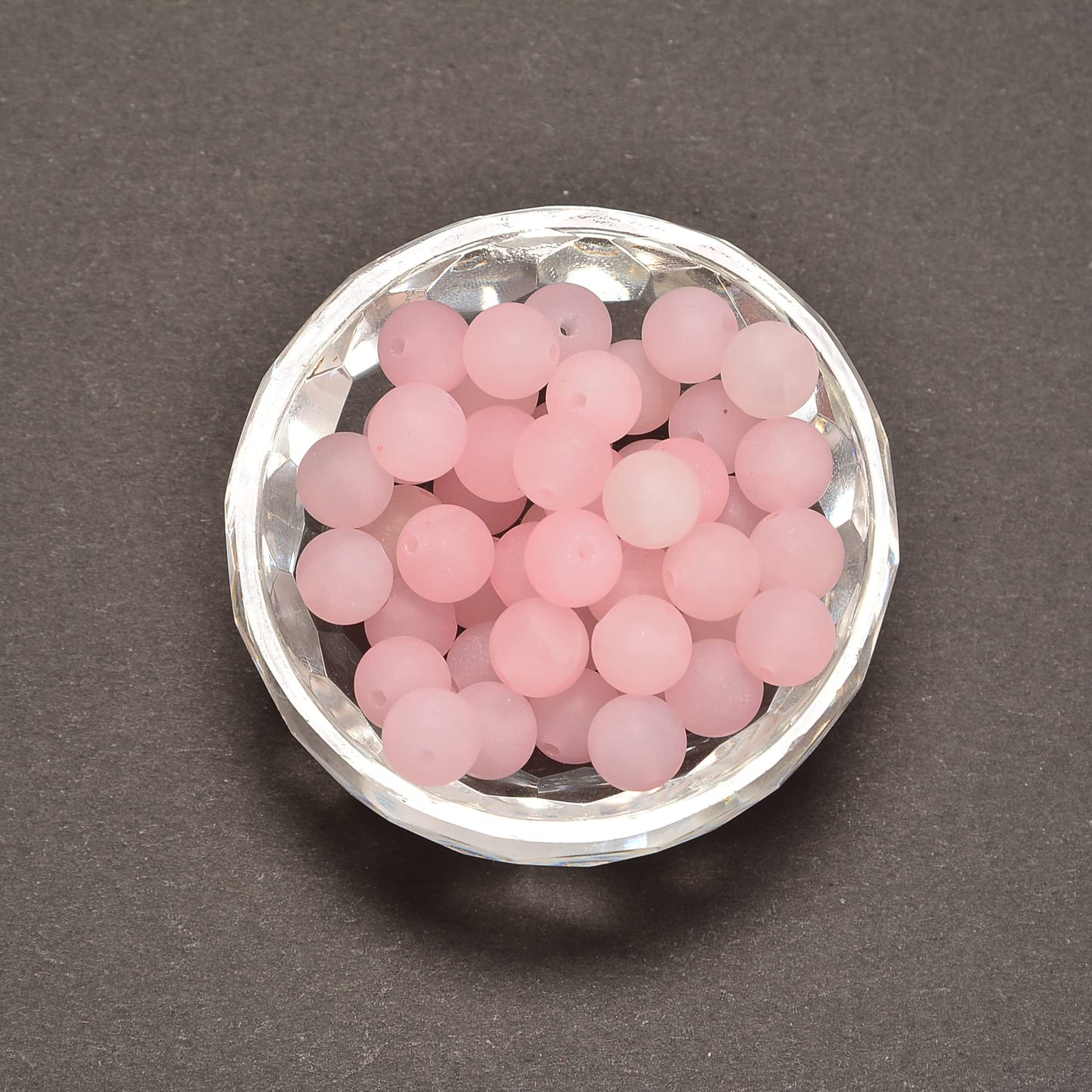 jodaying 10mm Pink Rose Quartz Matte Round Natural Gematone Loose Beads for Jewelry Making DIY 1 Strand 15"