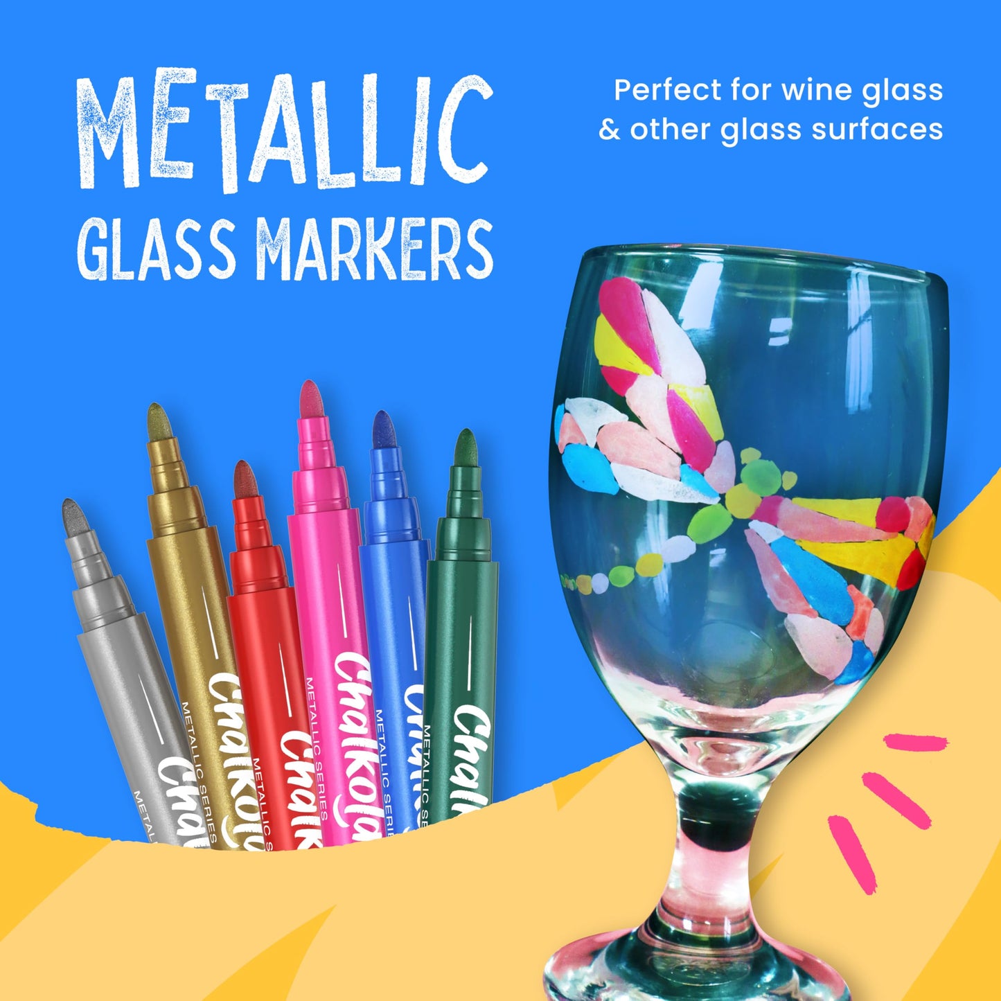 Chalkola Extra Fine Tip Chalk Markers for Blackboard & Glass (Pack of 16, 1mm Point) | Window Marker, Liquid Chalk Pens for Acrylic Dry Erase Board, Mirror, Car | Thin Chalkboard Markers Erasable